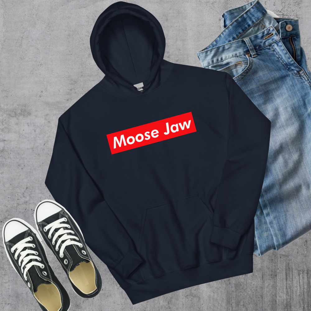 Moose Jaw Supreme'd Hoodie Navy Canadian City Apparel