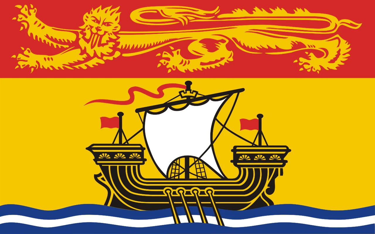 New Brunswick Flag – Various Sizes 🇨🇦 Flags made in canada New Brunswick Single Unit TSP Flags