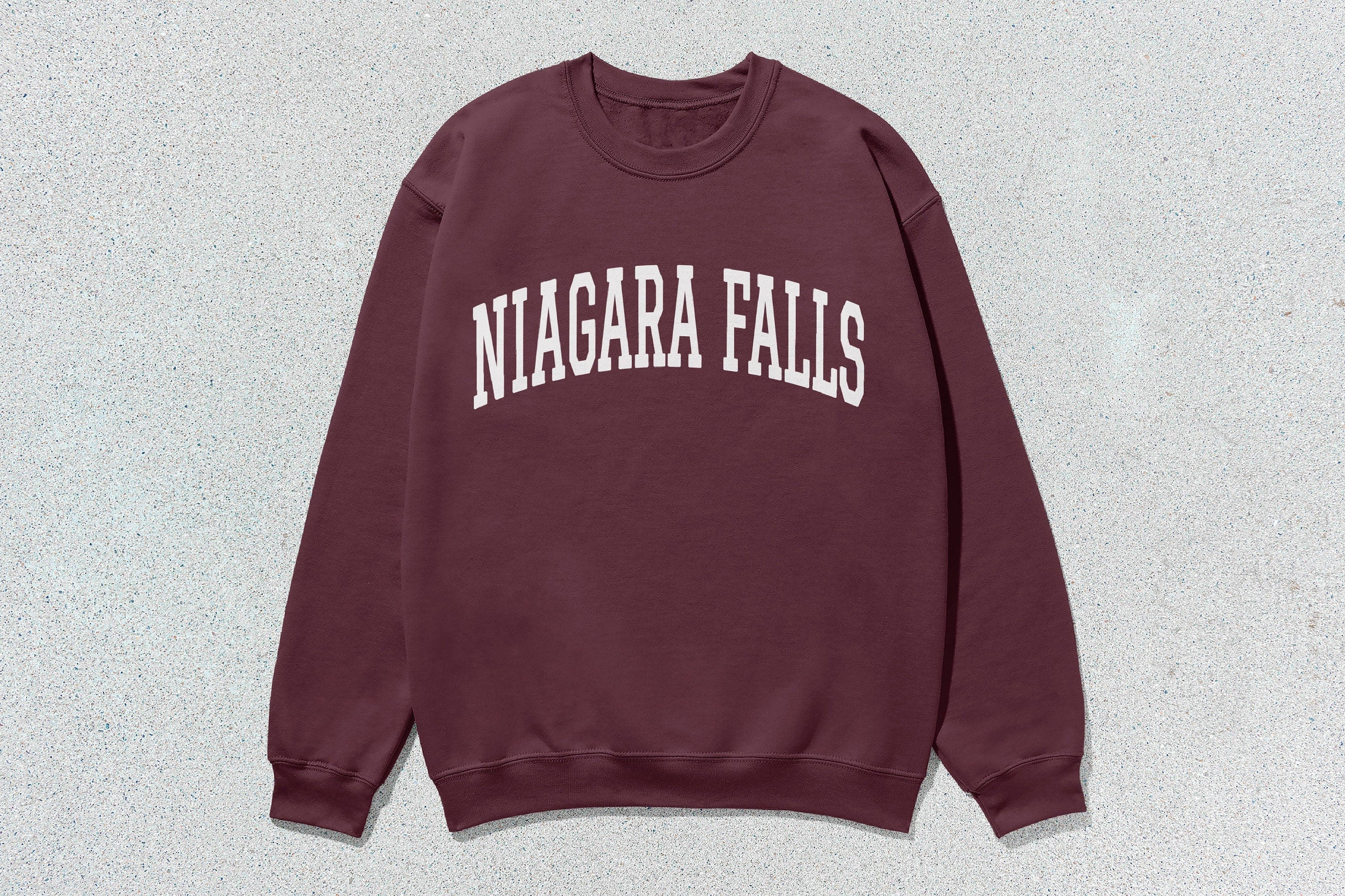 Niagara Falls - Unisex Heavy Blend™ Crewneck Sweatshirt Maroon Canada Cities crewnecks hoodies sweaters