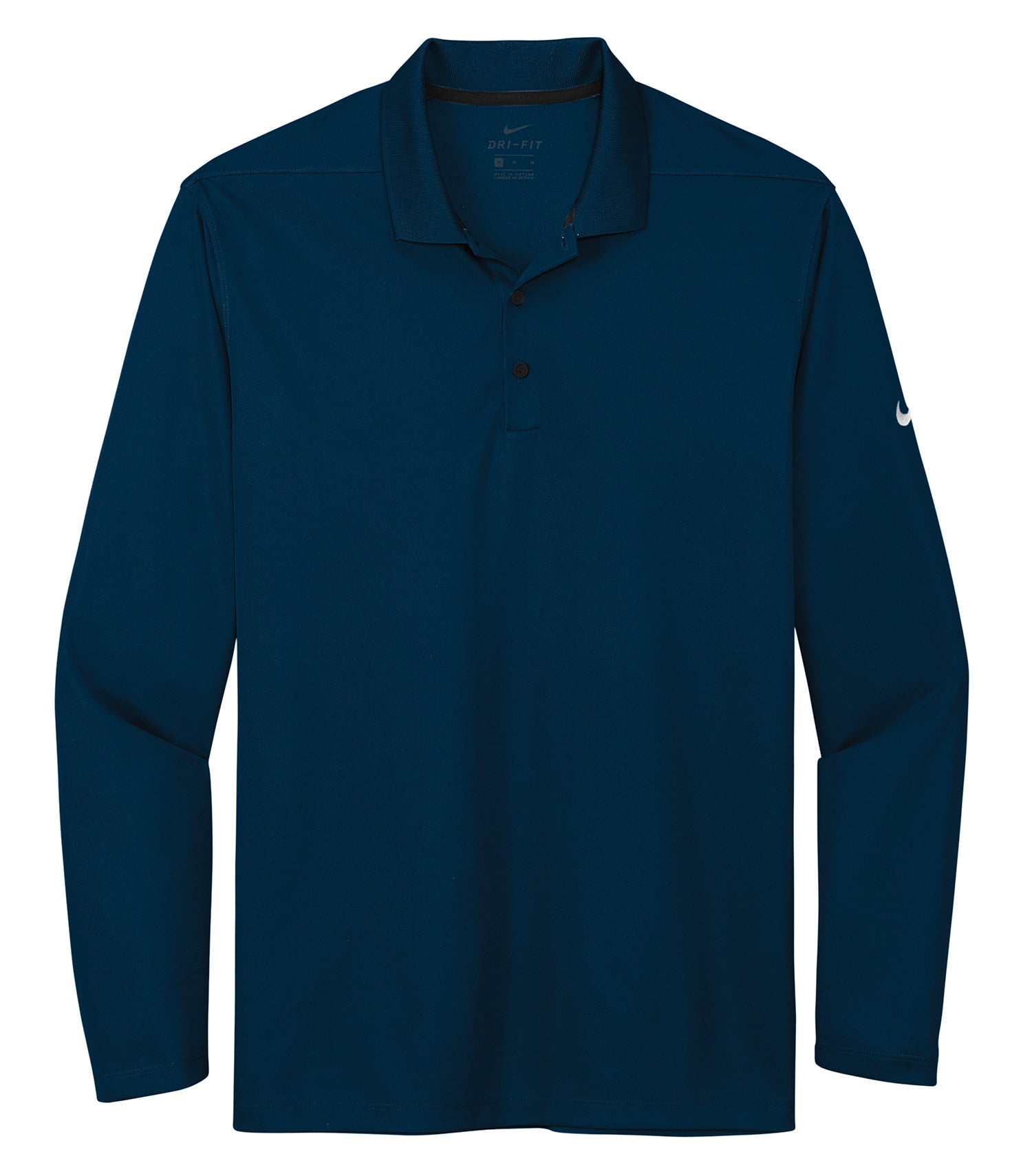 Nike - NIKE Dri-FIT MICRO PIQUE 2.0 LONG SLEEVE POLO. - NKDC2104 Navy Nike NKDC2104