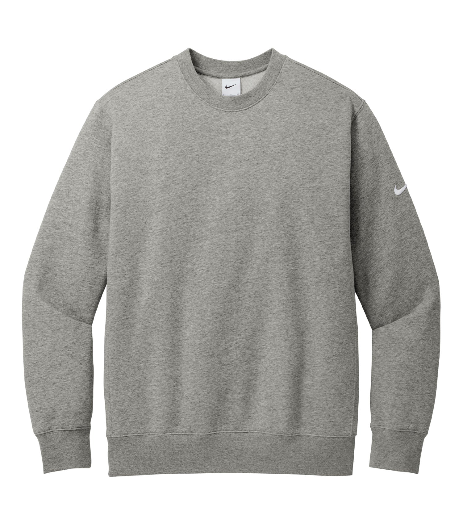 Nike - NIKE CLUB FLEECE SLEEVE SWOOSH CREW. - NKFD9863 Dark Grey Heather Nike NKFD9863