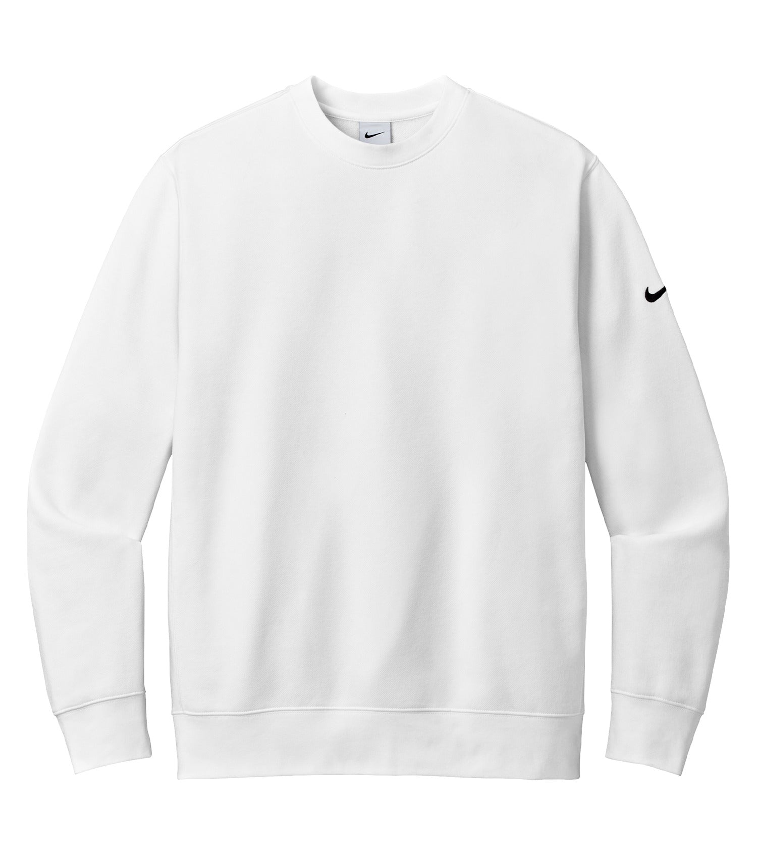 Nike - NIKE CLUB FLEECE SLEEVE SWOOSH CREW. - NKFD9863 White Nike NKFD9863