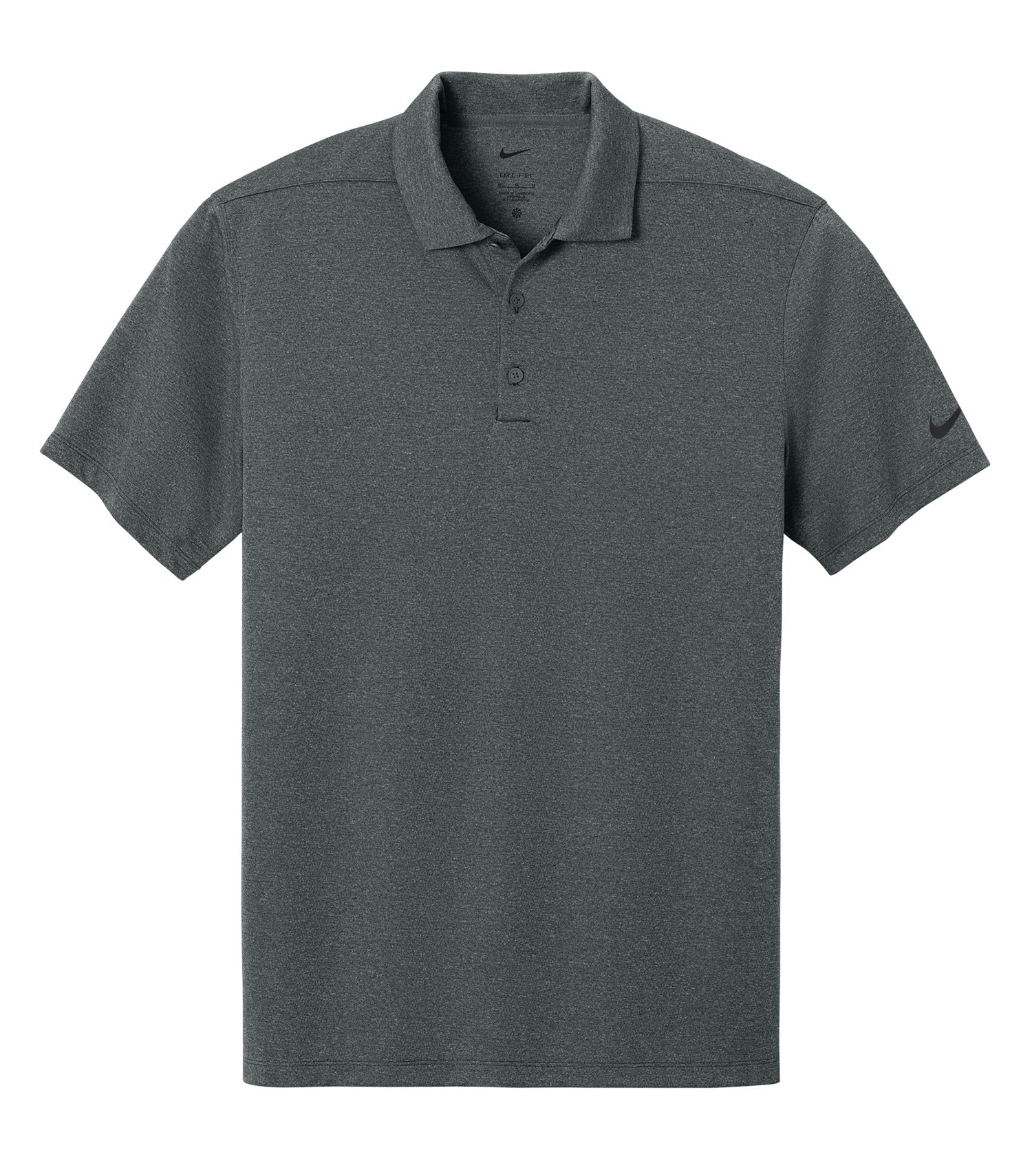 Nike - NIKE Dri-FIT SMOOTH HEATHER POLO. - NKFQ4794 Anthracite Heather Nike NKFQ4794