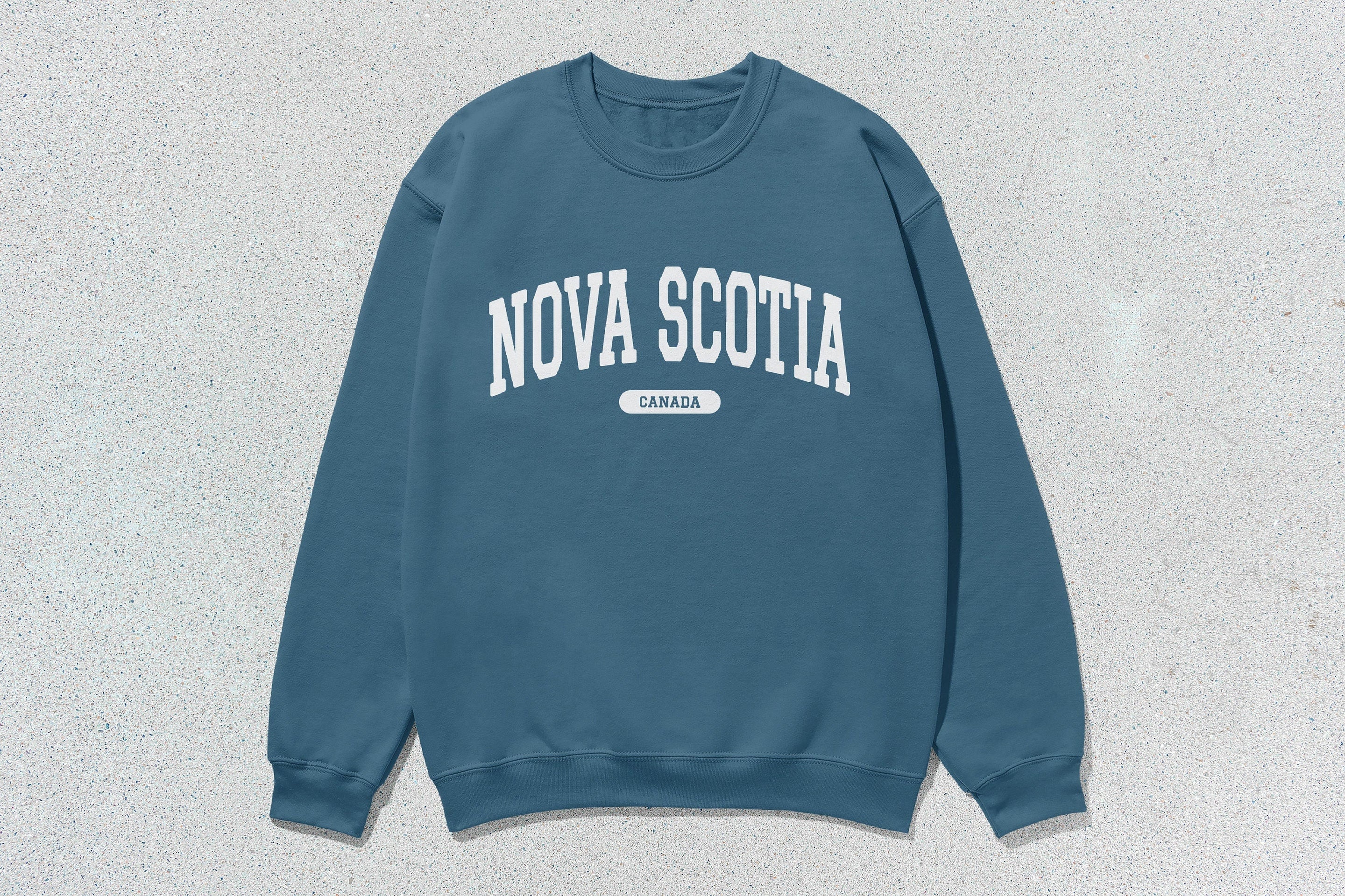Nova Scotia - Unisex Heavy Blend™ Crewneck Sweatshirt Indigo Canada Cities crewnecks hoodies sweaters