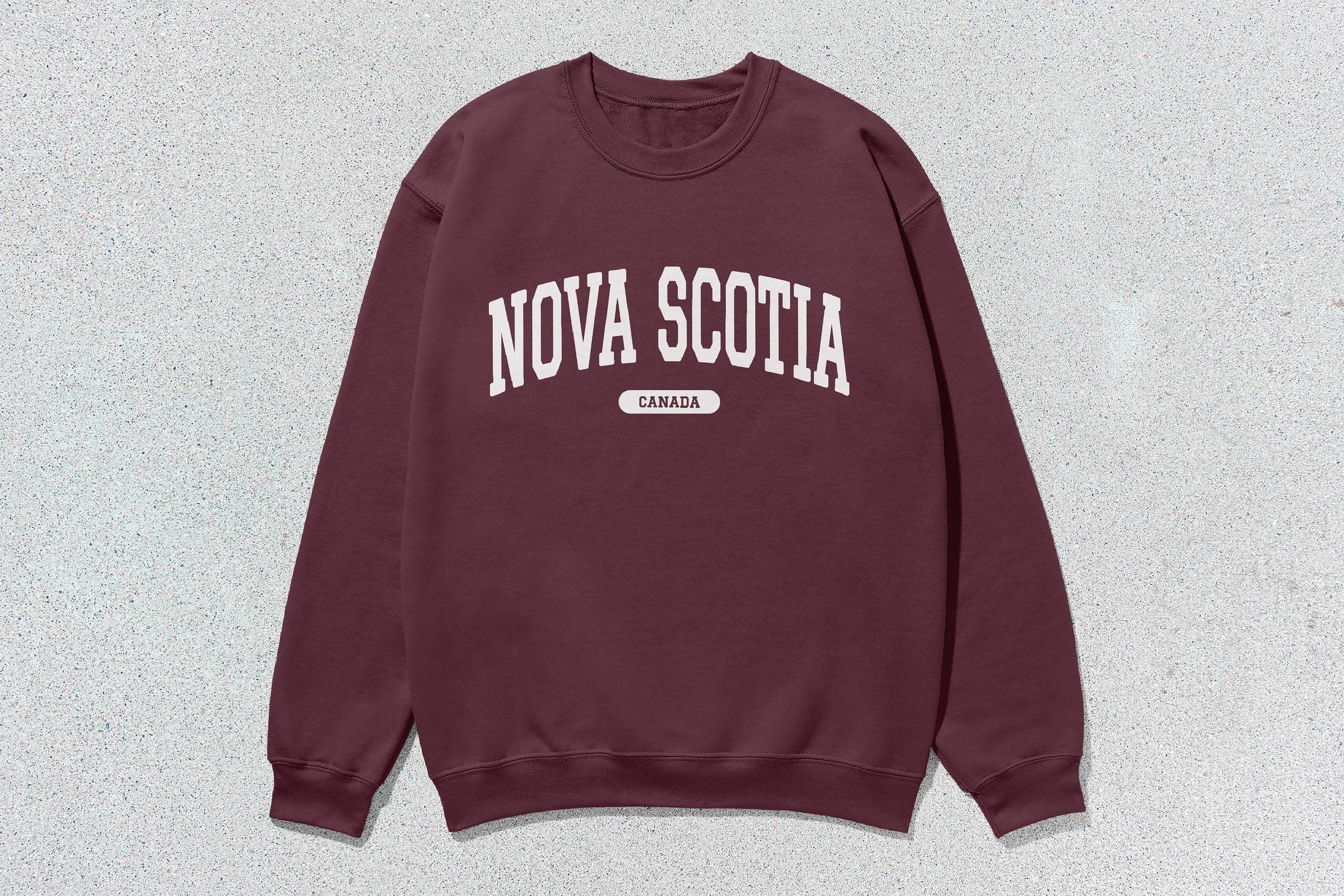 Nova Scotia - Unisex Heavy Blend™ Crewneck Sweatshirt Maroon Canada Cities crewnecks hoodies sweaters