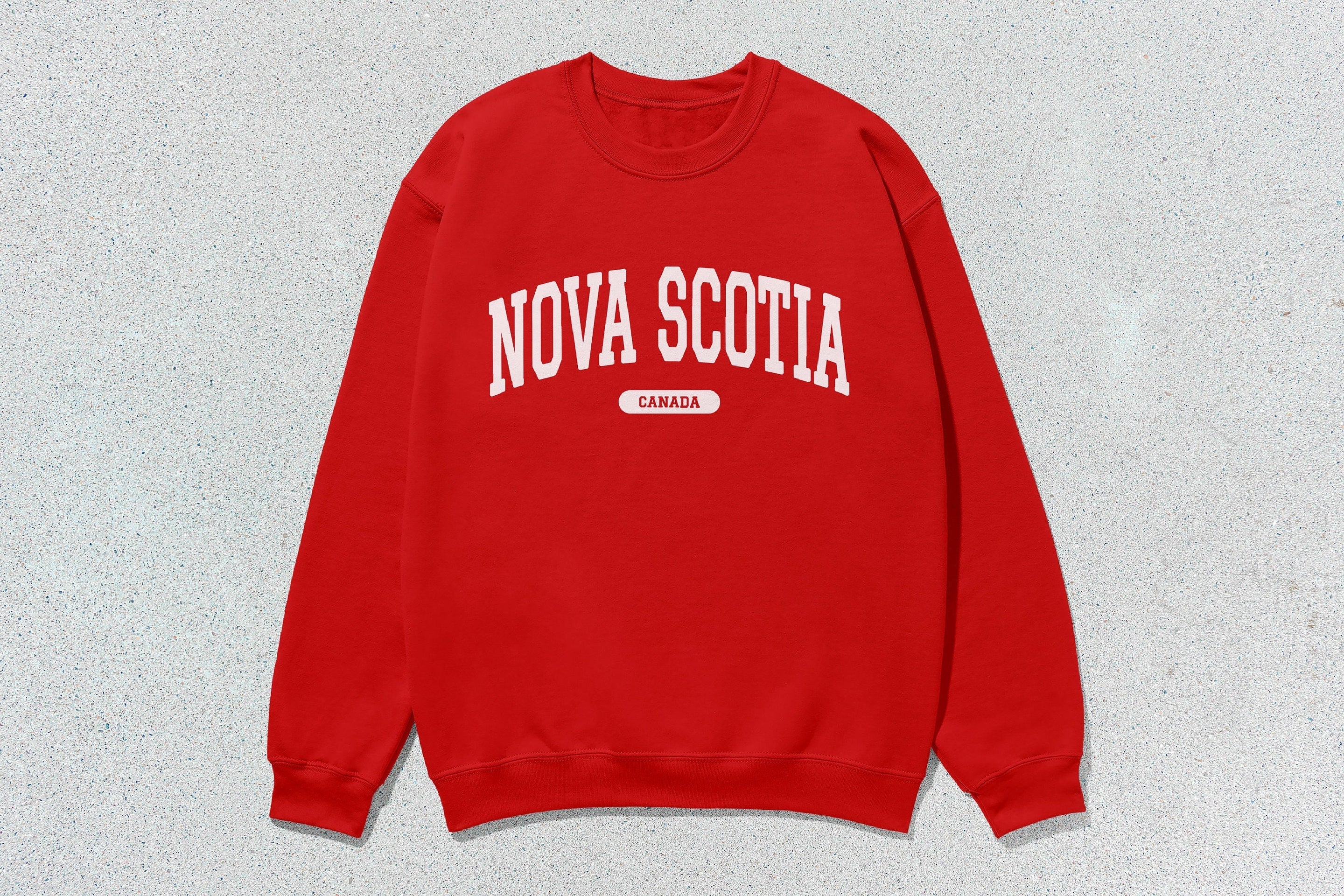 Nova Scotia - Unisex Heavy Blend™ Crewneck Sweatshirt Red Canada Cities crewnecks hoodies sweaters