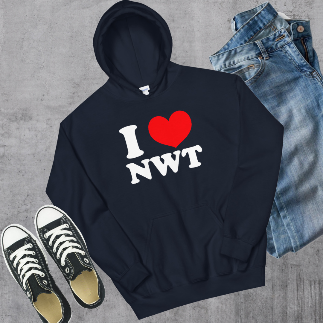 I ❤️ NWT Hoodie Navy Canadian City Apparel