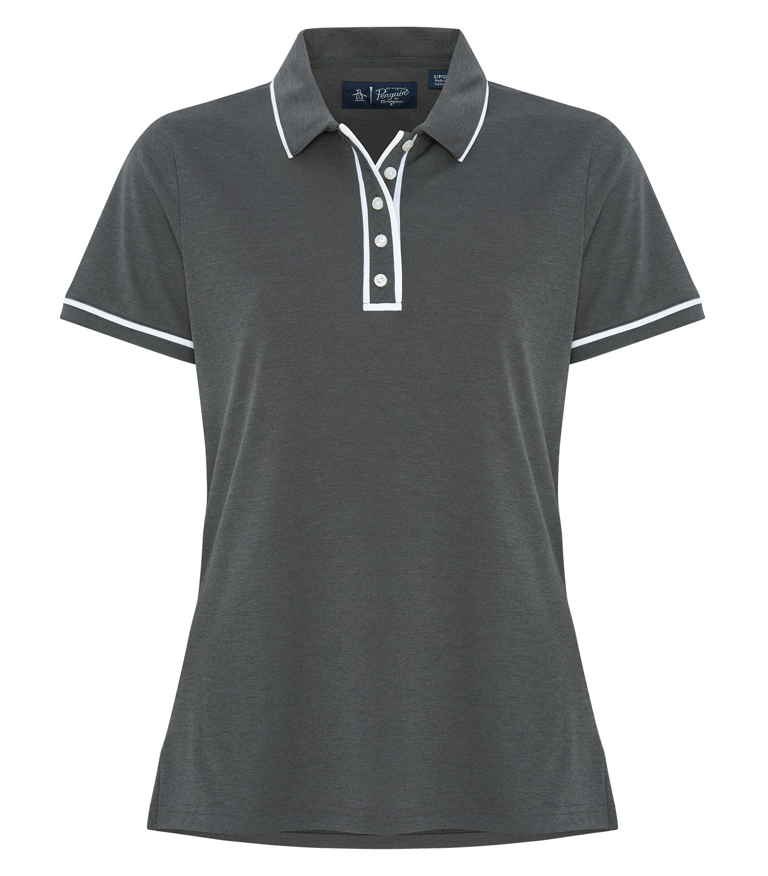 OriginalPenguin - ORIGINAL PENGUIN® GOLF EARL LADIES' POLO. - OGKSA092 Caviar Black OGKSA092 OriginalPenguin