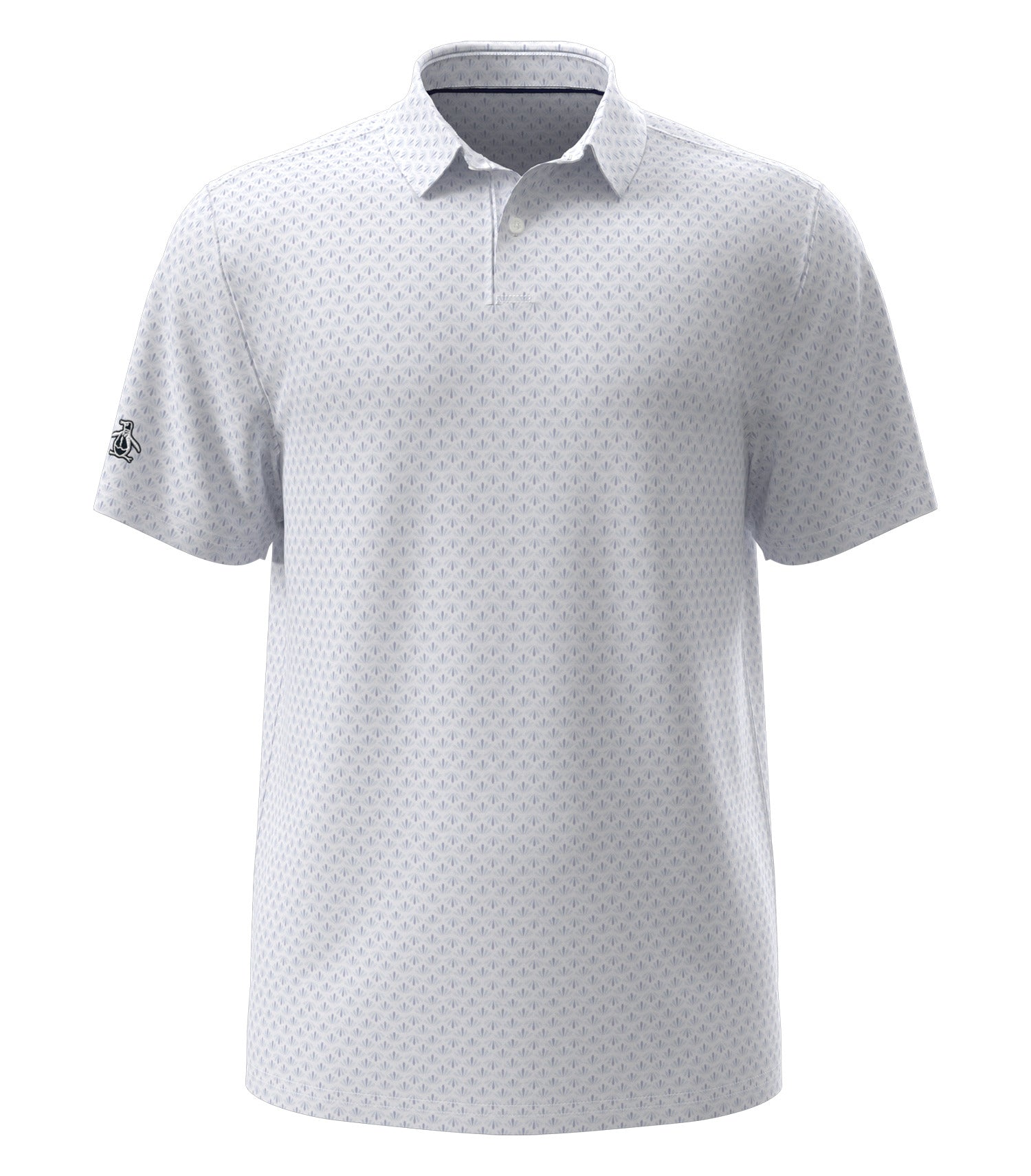OriginalPenguin - ORIGINAL PENGUIN® RETRO GEO PRINT POLO. - OGM105 Bright White OGM105 OriginalPenguin