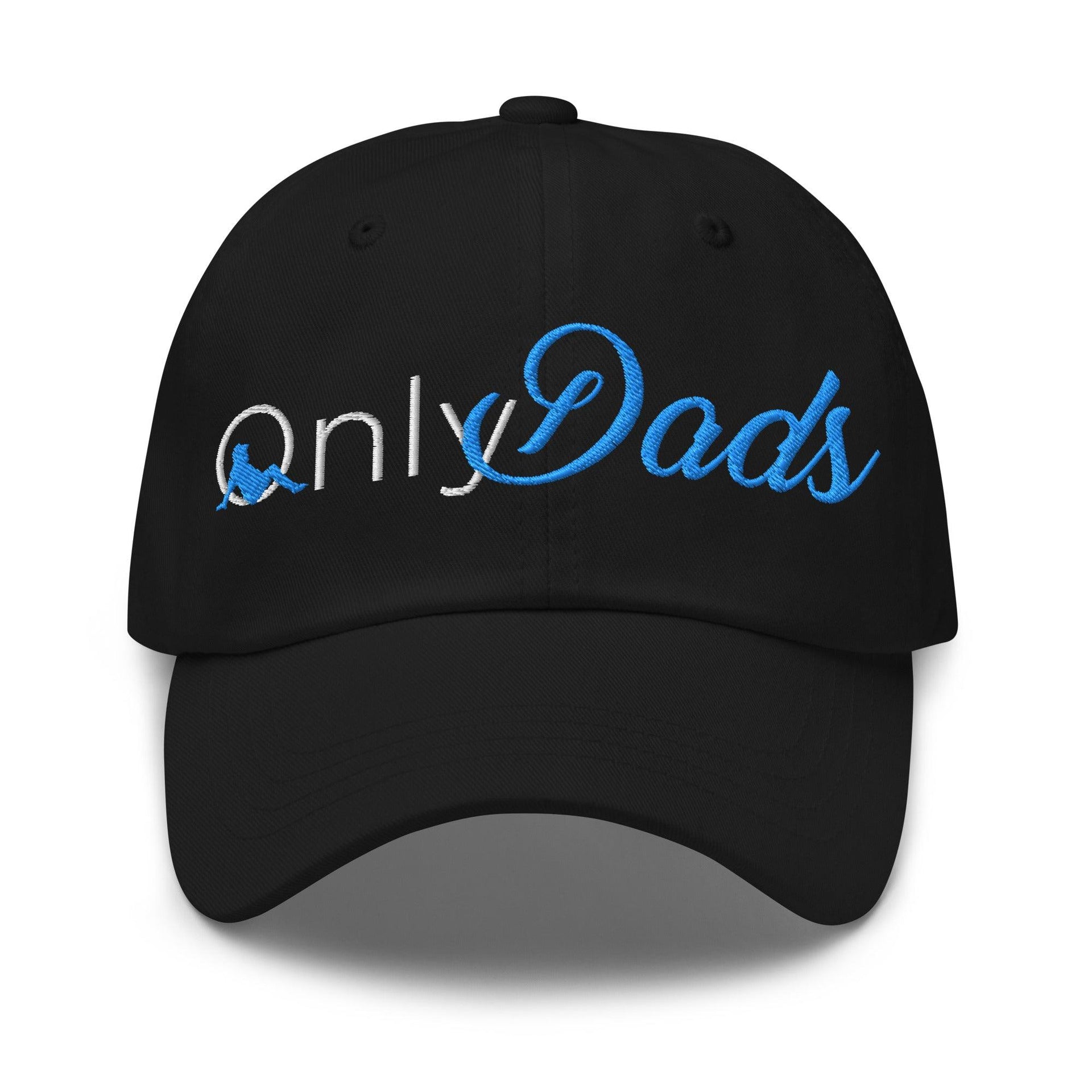 Only Dads Embroidered Dad Hat Black Capital Crowns Dad Hats Funny