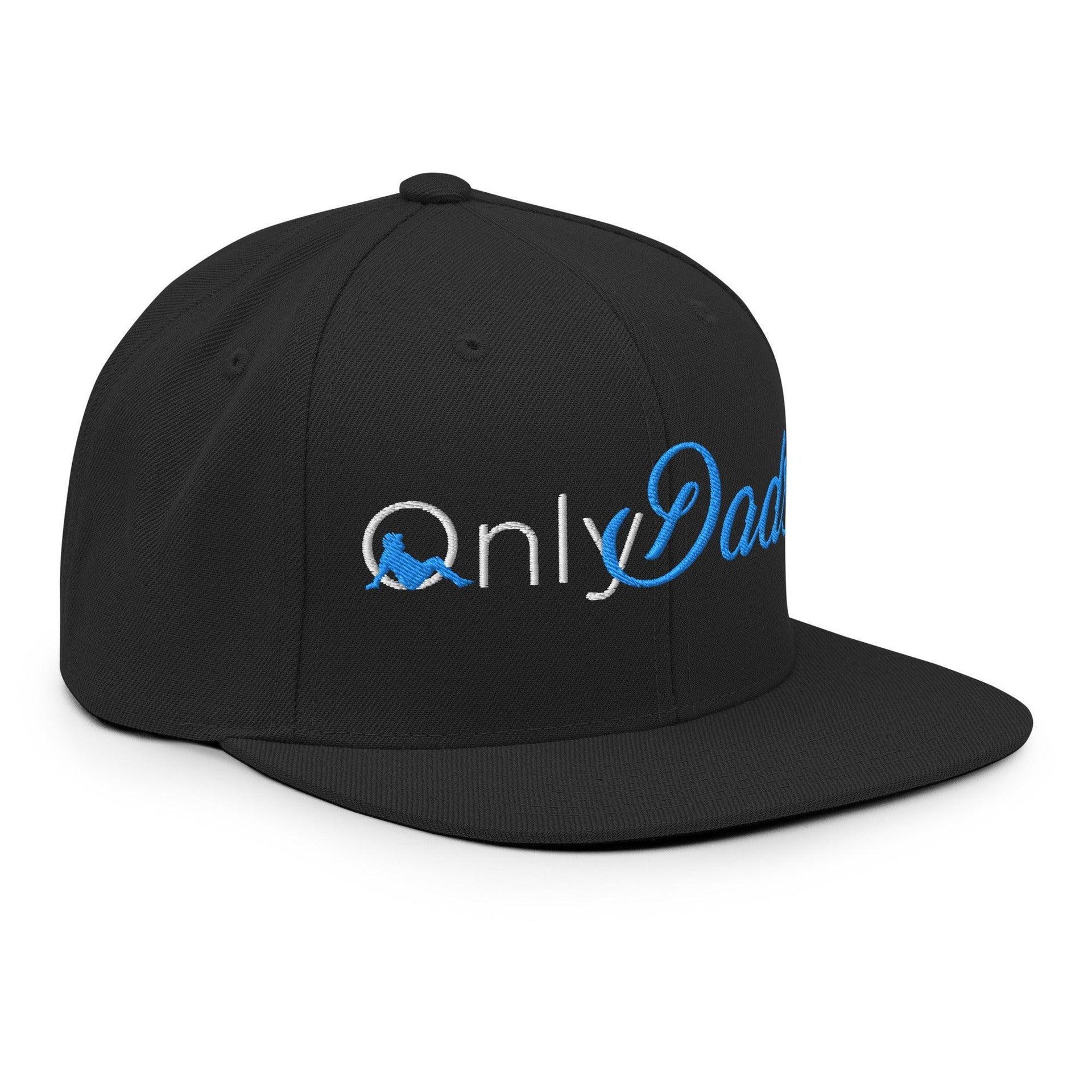 Only Dads Embroidered Flat Bill Brim Snapback Hat Capital Crowns Funny Snapback Hats