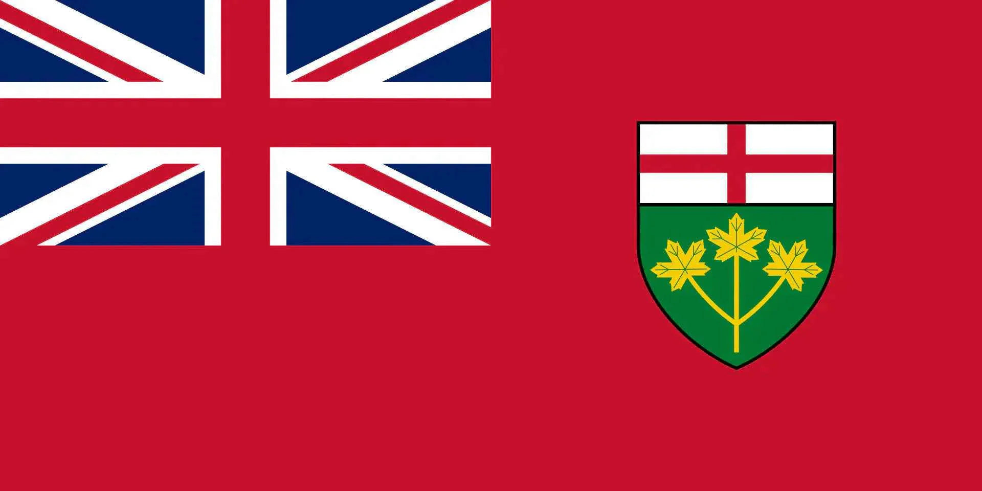 Ontario Flag - Available in Various Sizes 🍁 for Every Occasion Canada Flag Canadian Heritage Flag for Events Ontario Accessories Ontario Flag Ontario Flag Decoration Ontario Pride Provincial Flag