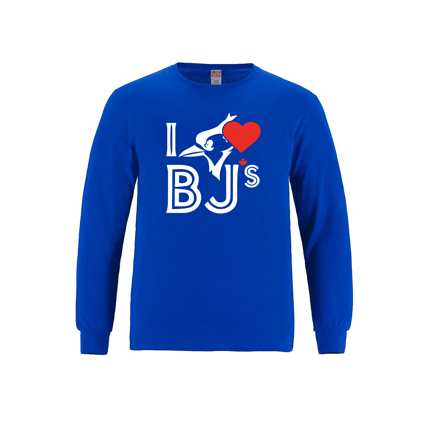Original I Love BJs Longsleeve T-Shirt - Royal Blue for Stylish Comfort Black Casual Blue T-Shirt Original I Love BJs Longsleeve T-Shirt Royal Blue Longsleeve Tee Stylish Comfort Apparel