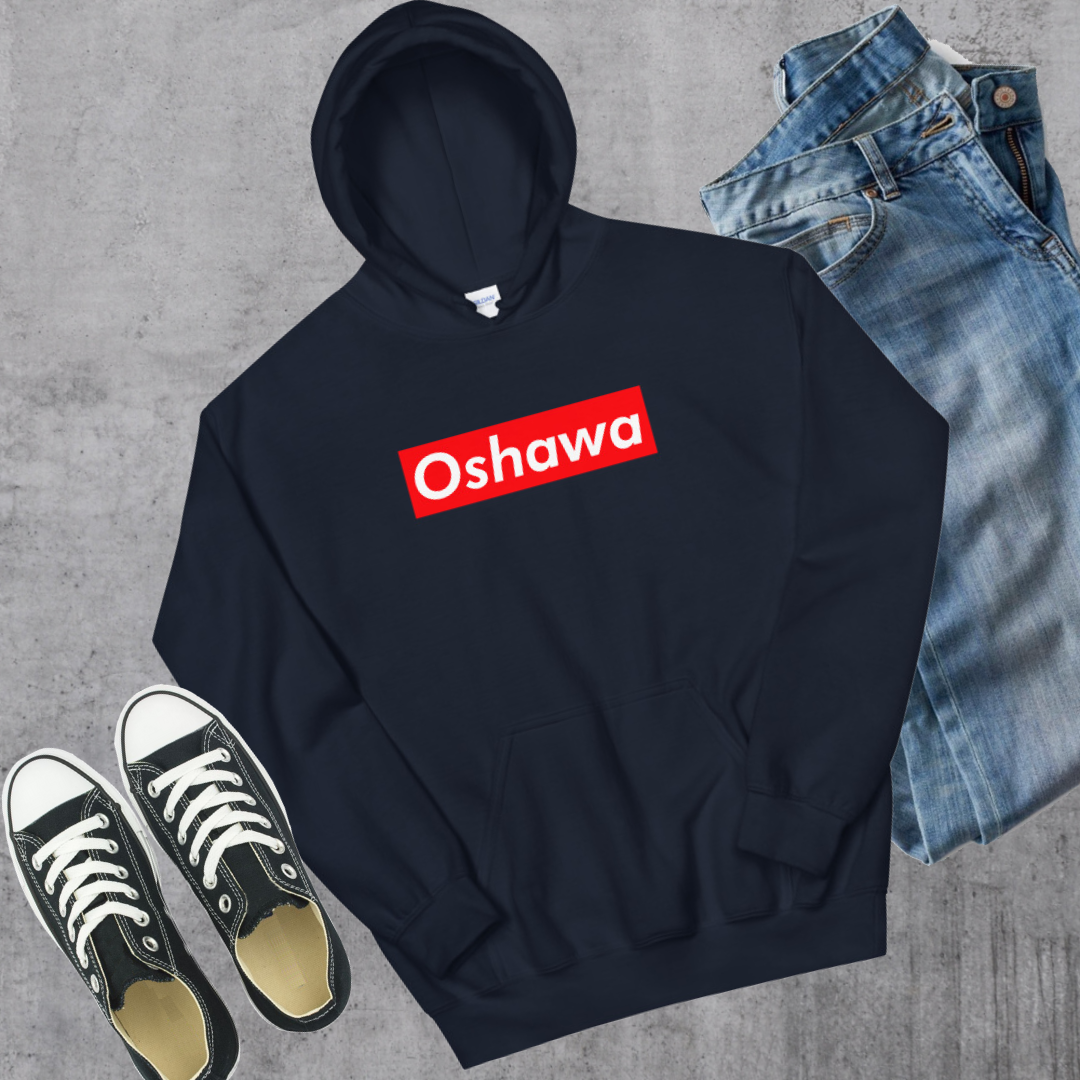 Oshawa Supreme'd Hoodie Navy Canadian City Apparel