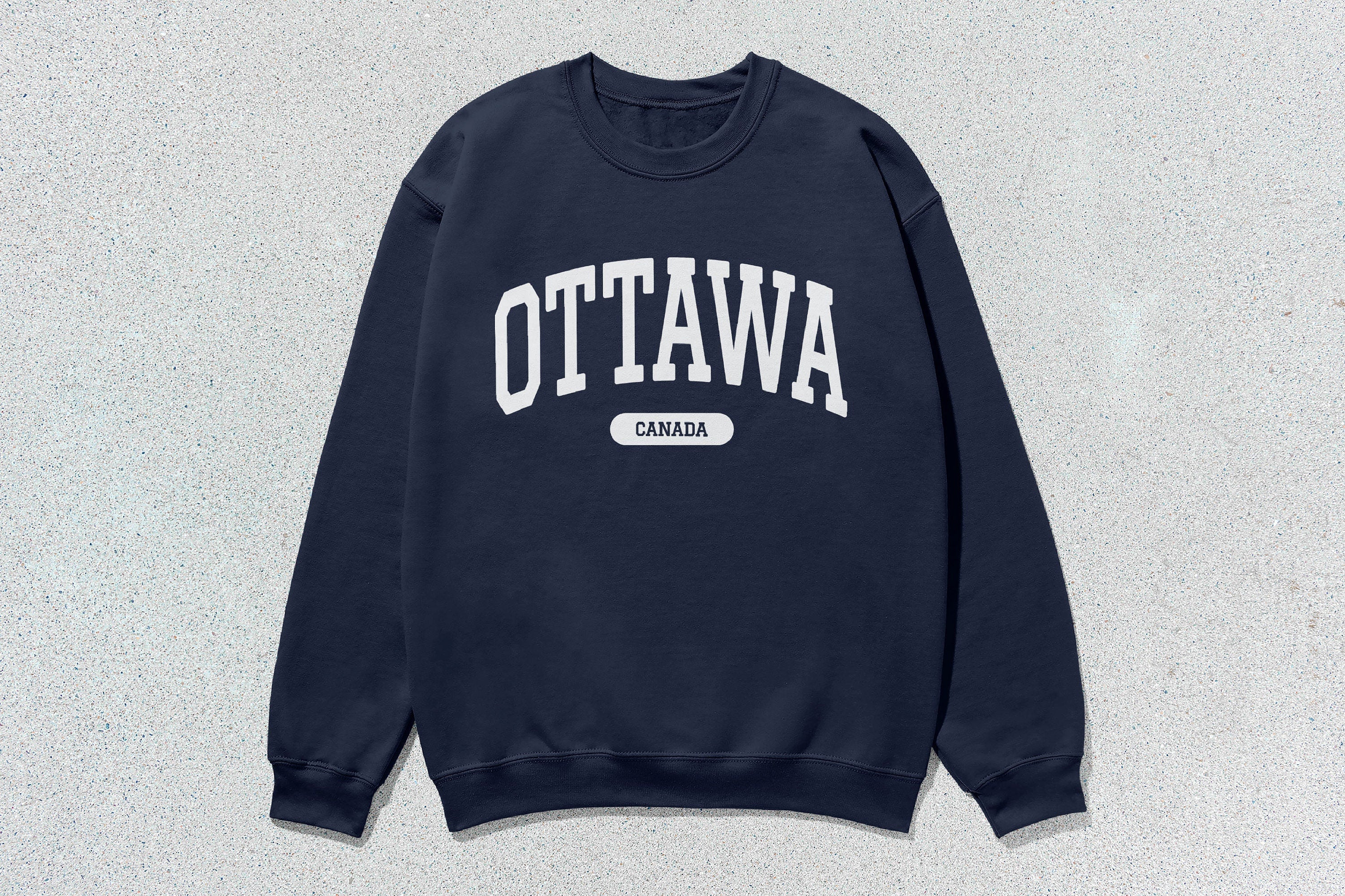 Ottawa - Unisex Heavy Blend™ Crewneck Sweatshirt Navy Canada Cities crewnecks LADs Ontario Ottawa sweaters