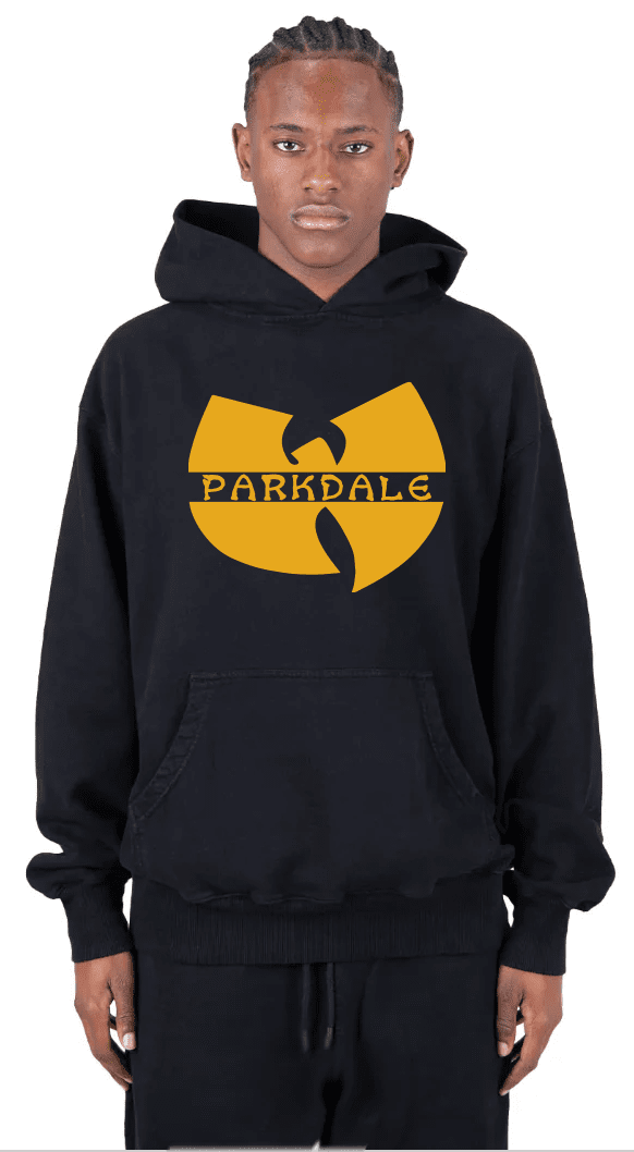 Parkdale Tribute Hoodie with Wu-Tang Inspired 11.5 in wide city city merch cityline hoodie Merch Parkdale pullover hoodie Toronto Screen Printing wu-tang wutang