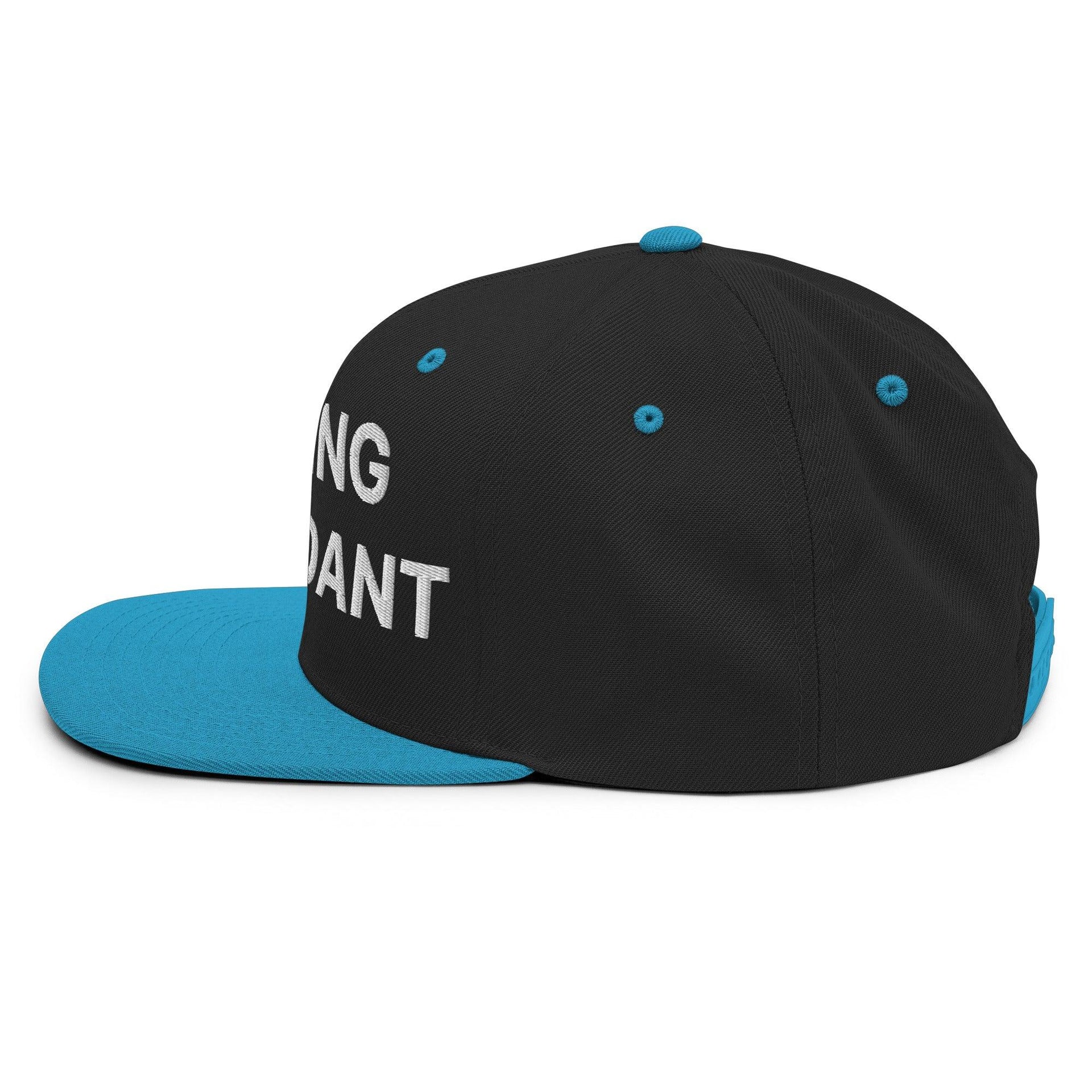 Parking Attendant Uniform Work Embroidered Flat Bill Brim Snapback Hat Capital Crowns Snapback Hats Work