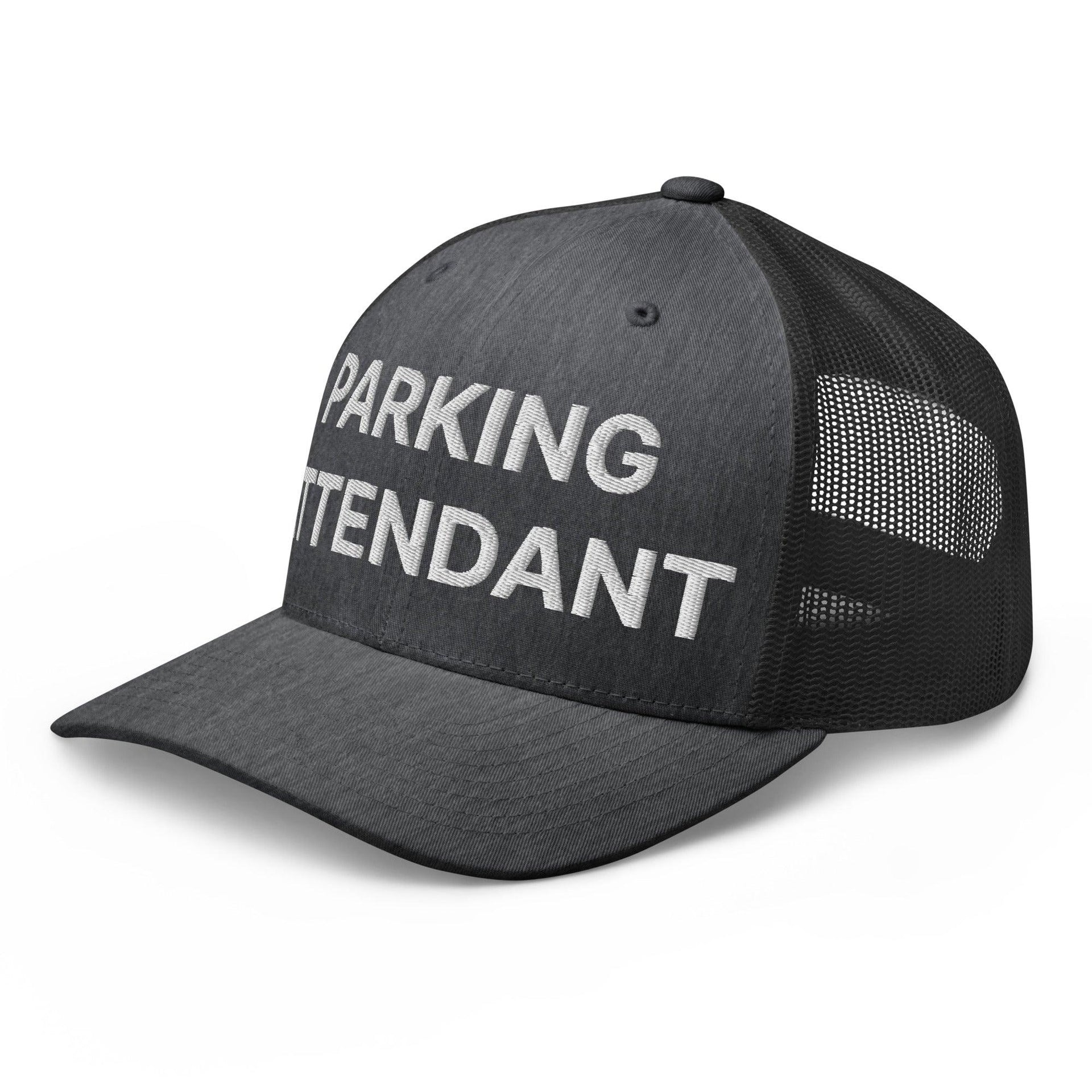 Parking Attendant Work Block Embroidered Mesh Trucker Hat Capital Crowns Trucker Hats Work