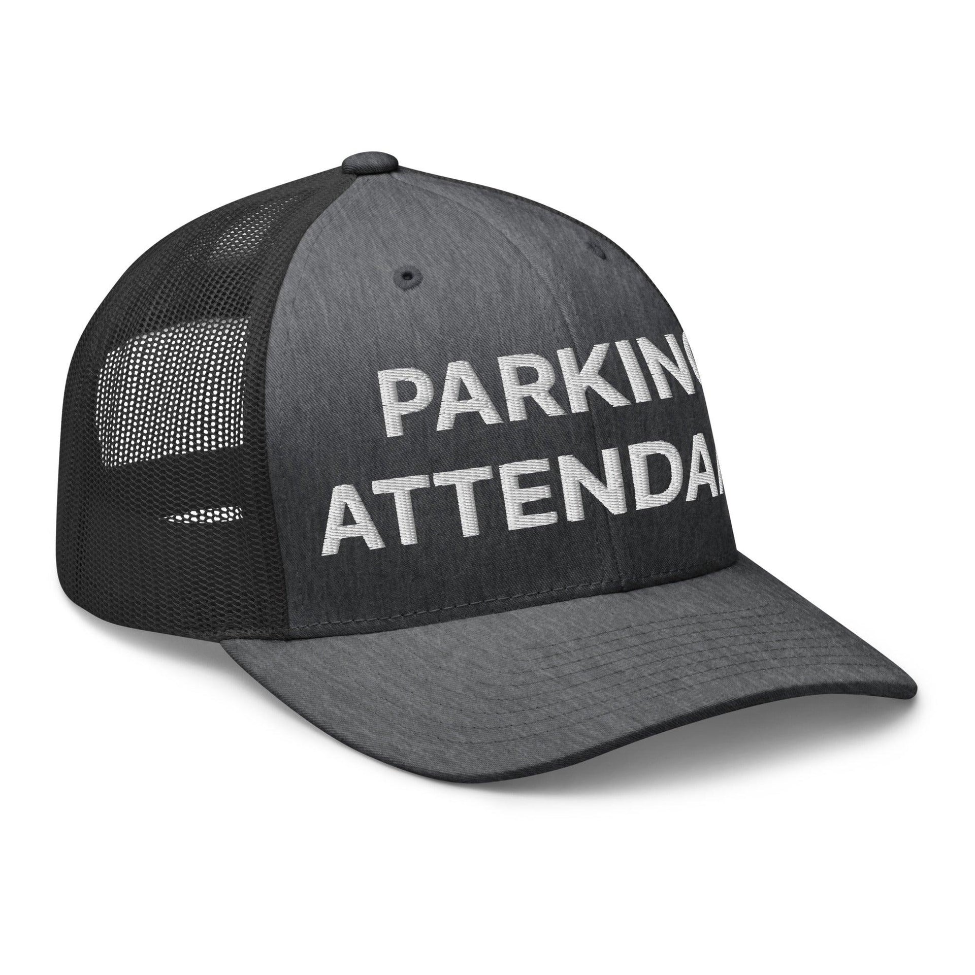 Parking Attendant Work Block Embroidered Mesh Trucker Hat Capital Crowns Trucker Hats Work