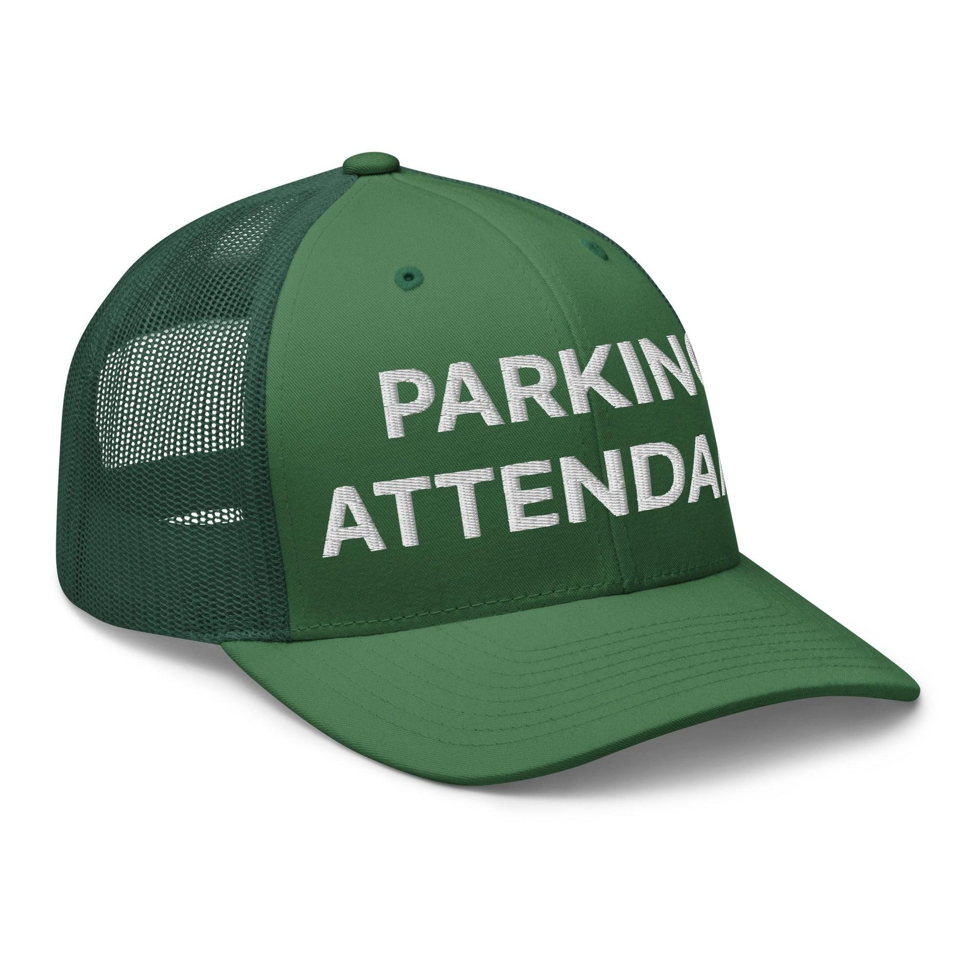 Parking Attendant Work Block Embroidered Mesh Trucker Hat Capital Crowns Trucker Hats Work