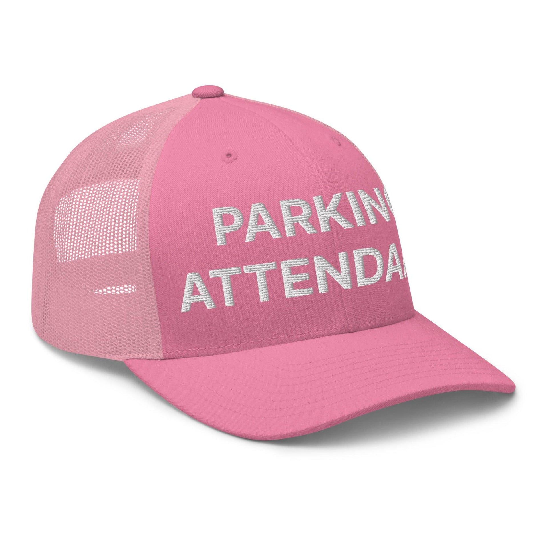 Parking Attendant Work Block Embroidered Mesh Trucker Hat Capital Crowns Trucker Hats Work