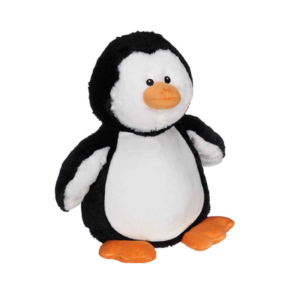 Pendrick Penguin Buddy black embroidable penguin white
