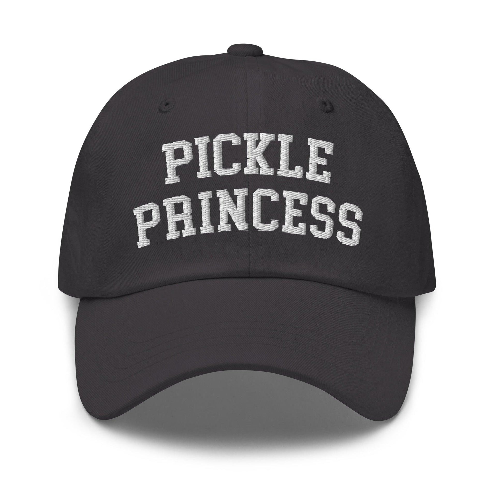 Pickle Princess Dad Hat Dark Grey Capital Crowns Dad Hats Funny
