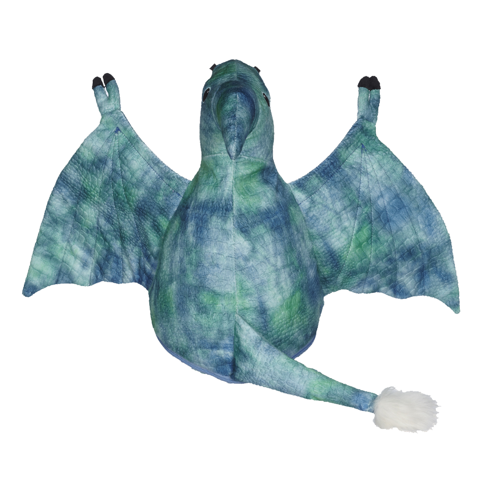 Pierce Dino Buddy blue dinosaur embroidable pterosaur