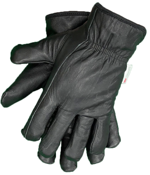 Premium Full Grain Goatskin Gloves - Black - 9104 48 pairs Deboss Handsome Gloves Handwear Protective Gear Safety Gloves