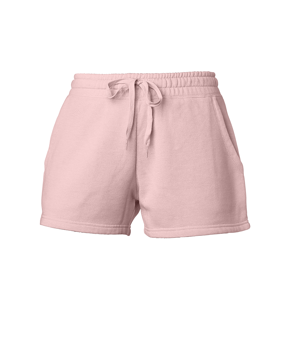 PRM20SRT - Women's California Wave Wash Sweatshort Blush BOTTOMS CALI WAVE WASH COTTON / POLYESTER INDEPENDENT PREMIUM SHORT SPECIAL BLEND WOMAN WOMEN