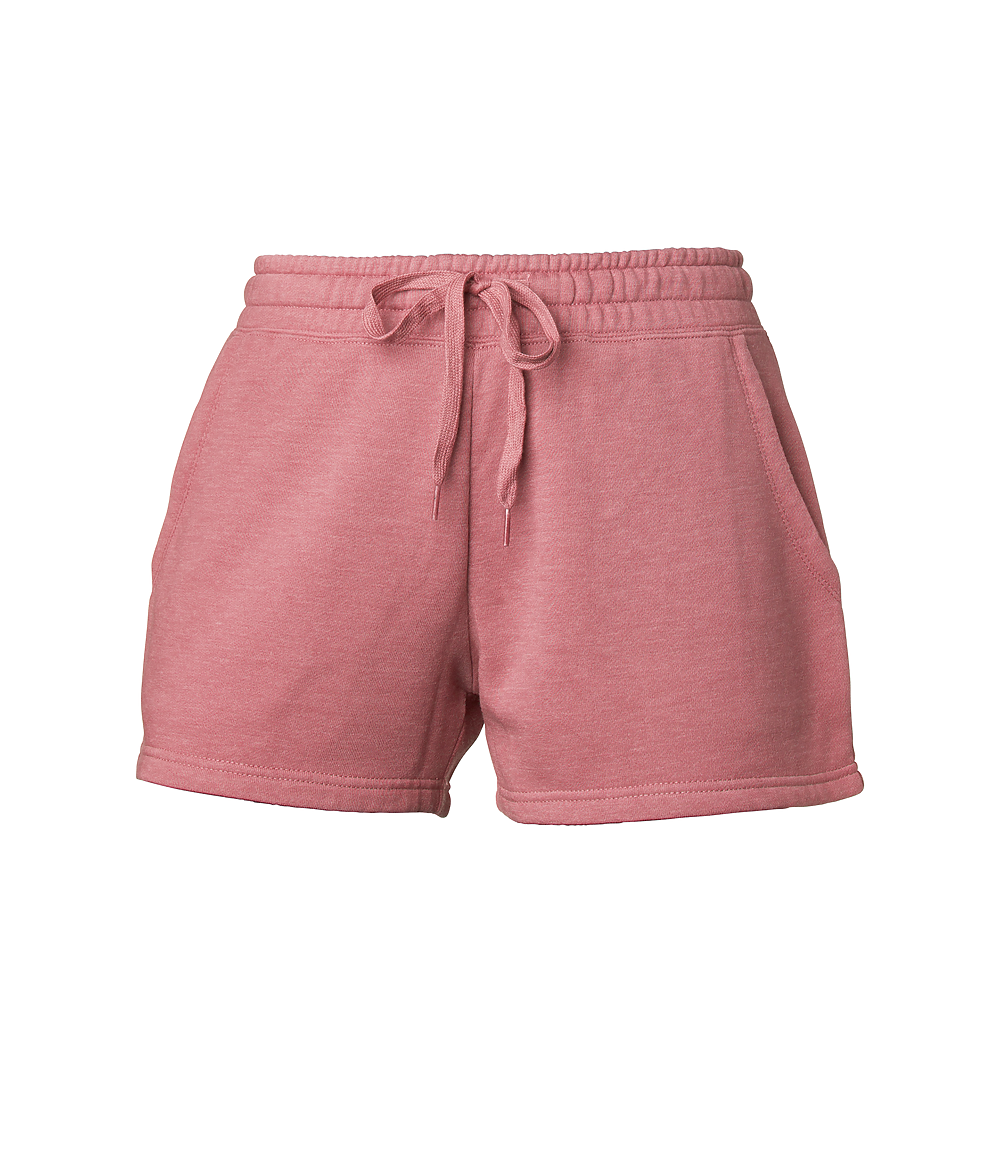 PRM20SRT - Women's California Wave Wash Sweatshort Dusty Rose BOTTOMS CALI WAVE WASH COTTON / POLYESTER INDEPENDENT PREMIUM SHORT SPECIAL BLEND WOMAN WOMEN