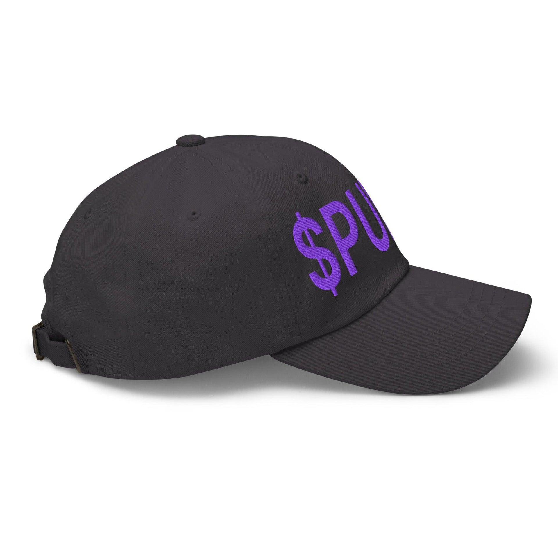 Purple Pepe $PURPE Embroidered Dad Hat Capital Crowns Crypto Dad Hats Funny