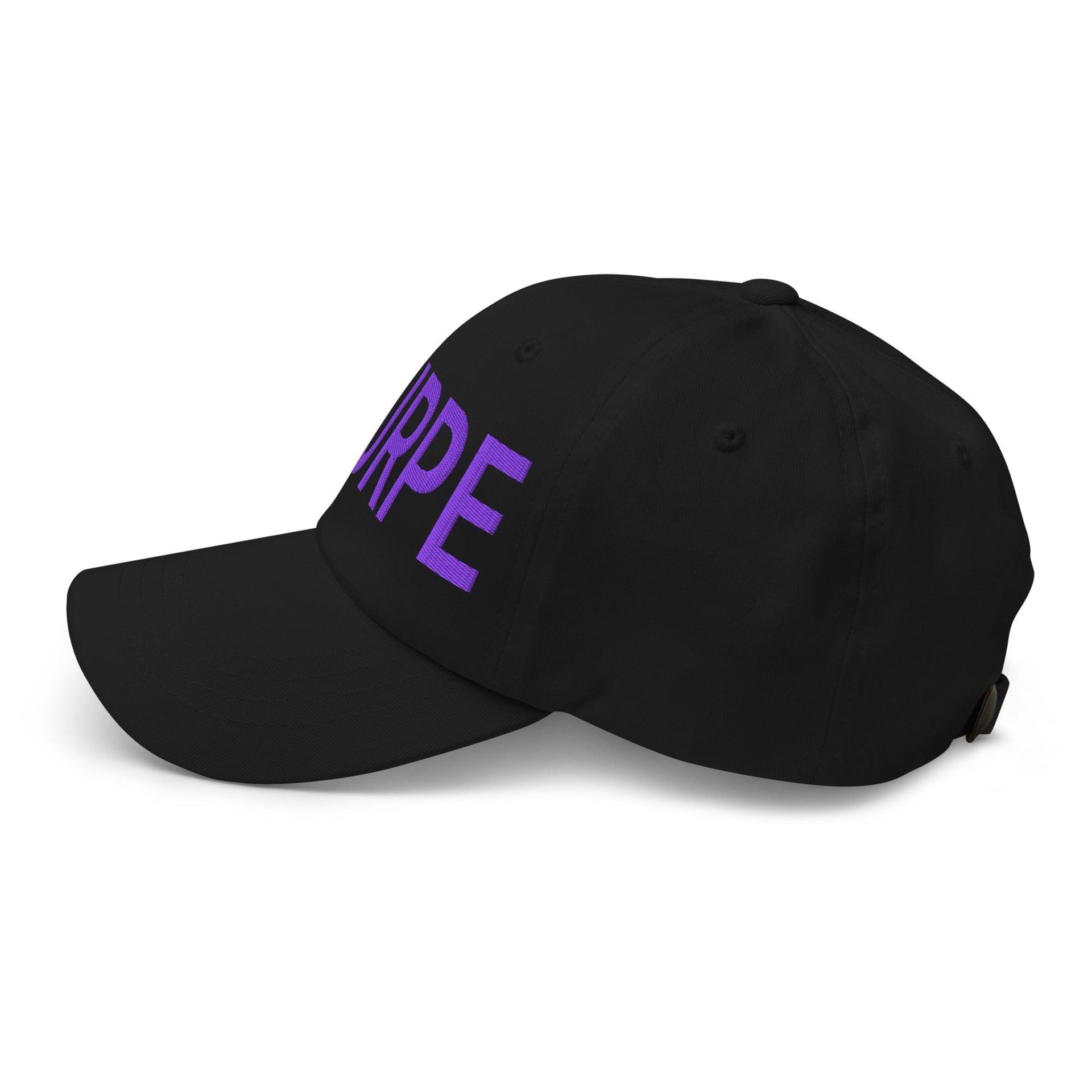 Purple Pepe $PURPE Embroidered Dad Hat Capital Crowns Crypto Dad Hats Funny
