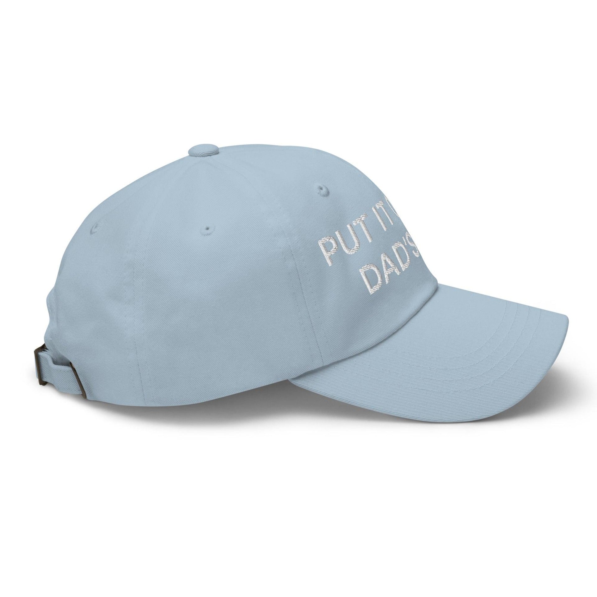 Put It on My Dad's Tab Embroidered Dad Hat Capital Crowns Dad Hats Funny