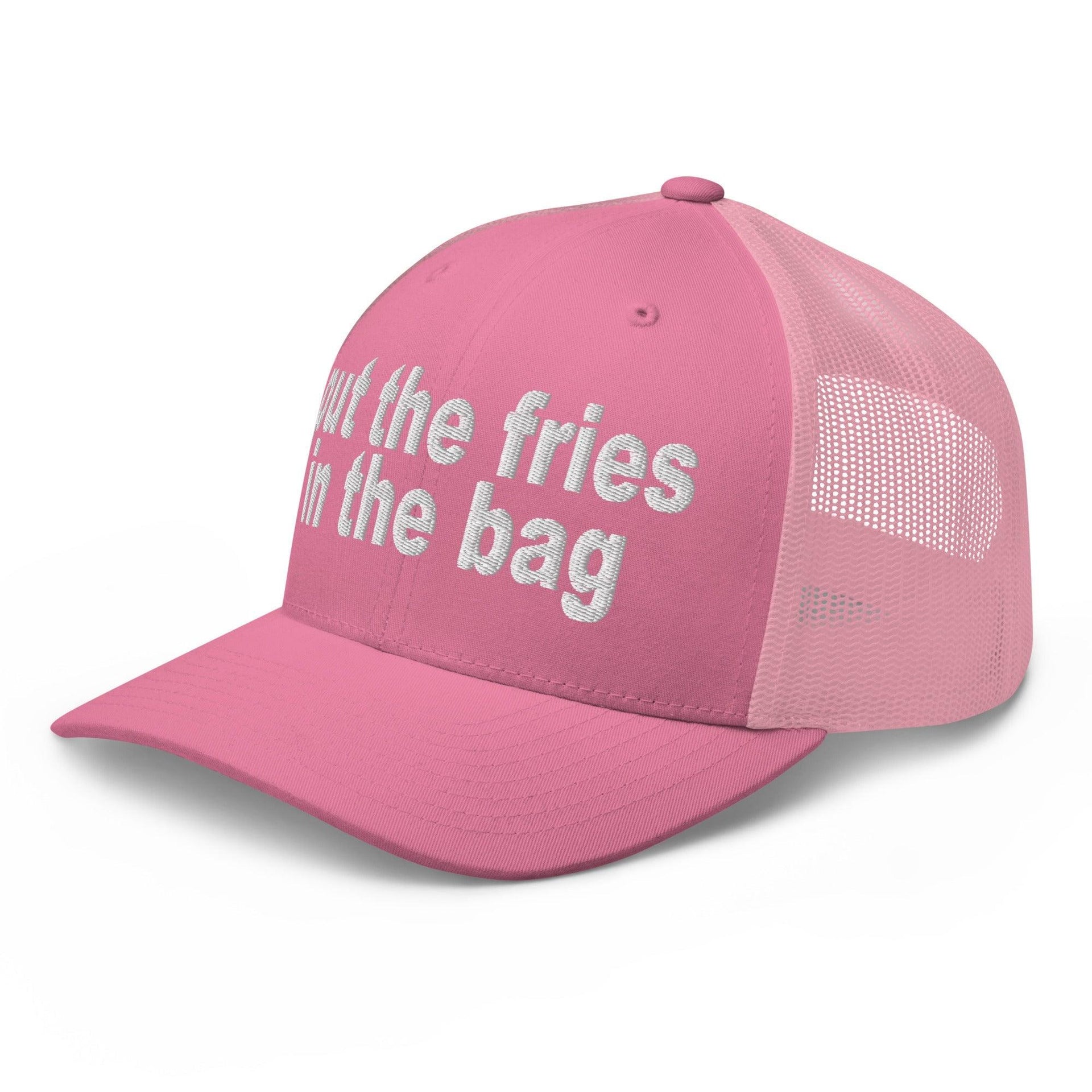 Put the Fries in the Bag Embroidered Mesh Trucker Hat Capital Crowns Funny Trucker Hats