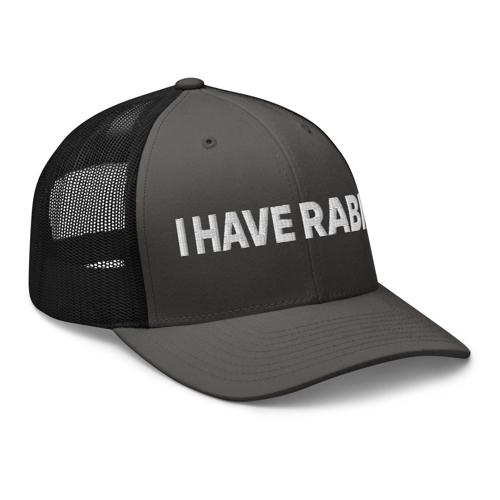 I Have Rabies Embroidered Mesh Trucker Hat Capital Crowns Funny Trucker Hats