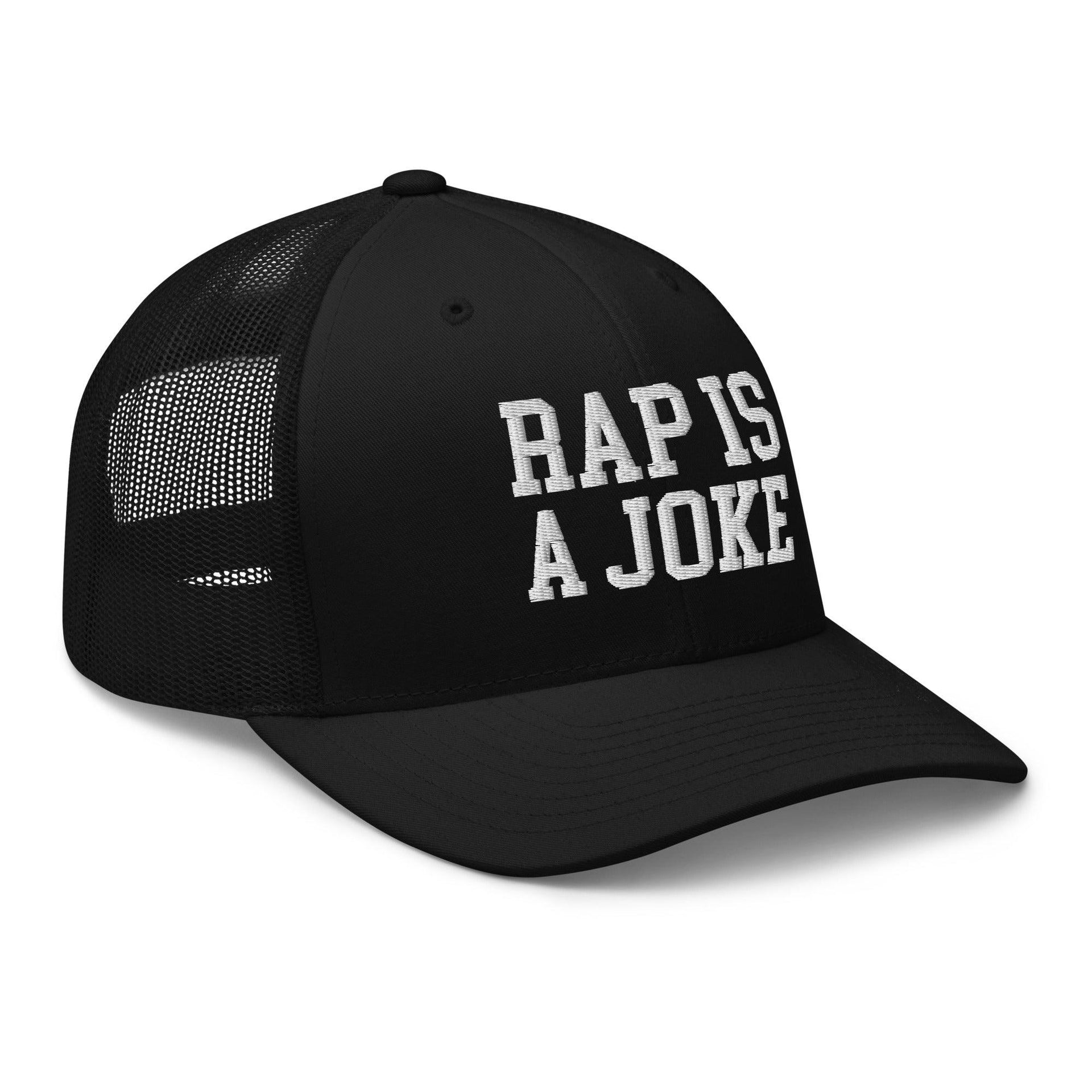 Rap is a Joke Retro Trucker Hat Capital Crowns Funny Trucker Hats
