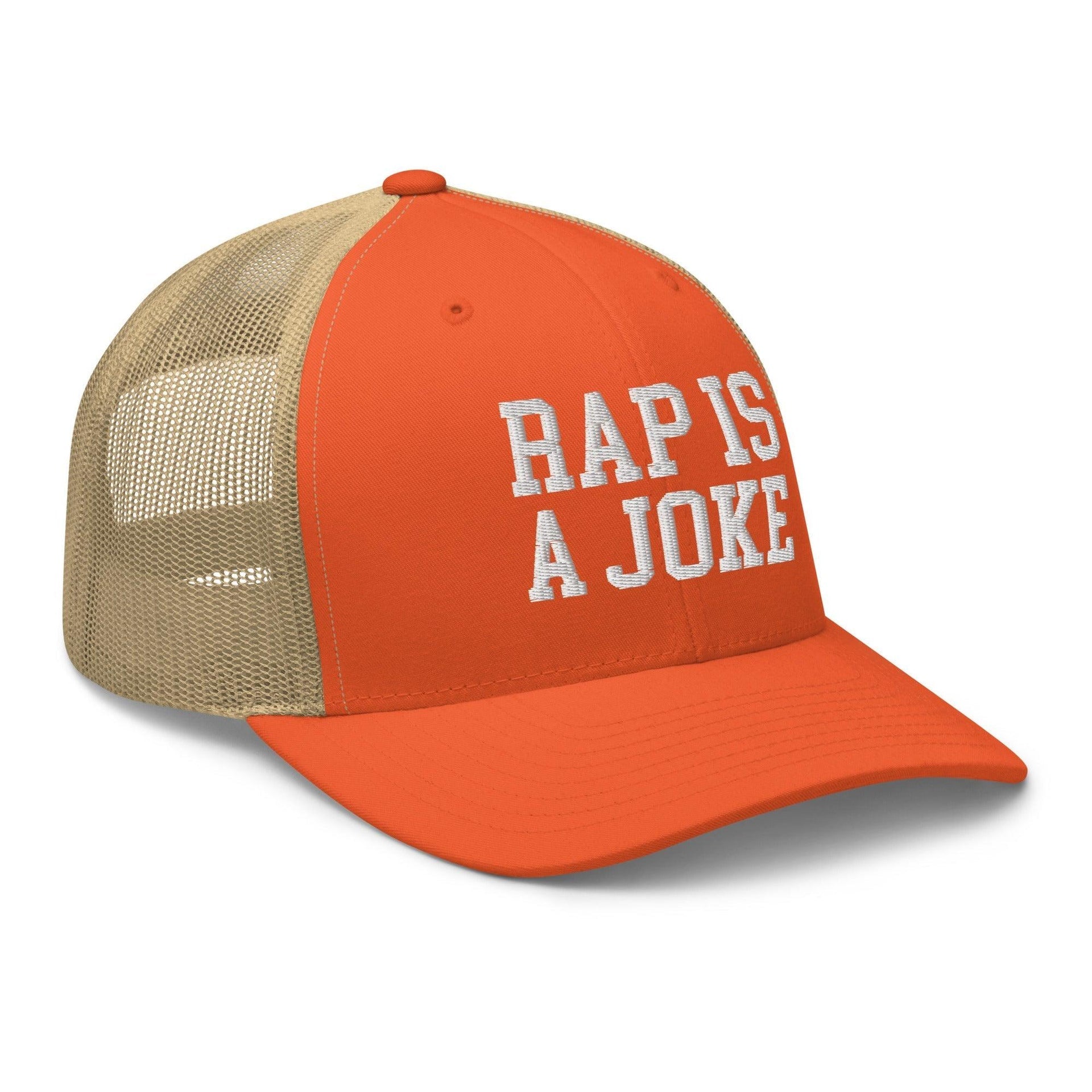 Rap is a Joke Retro Trucker Hat Capital Crowns Funny Trucker Hats