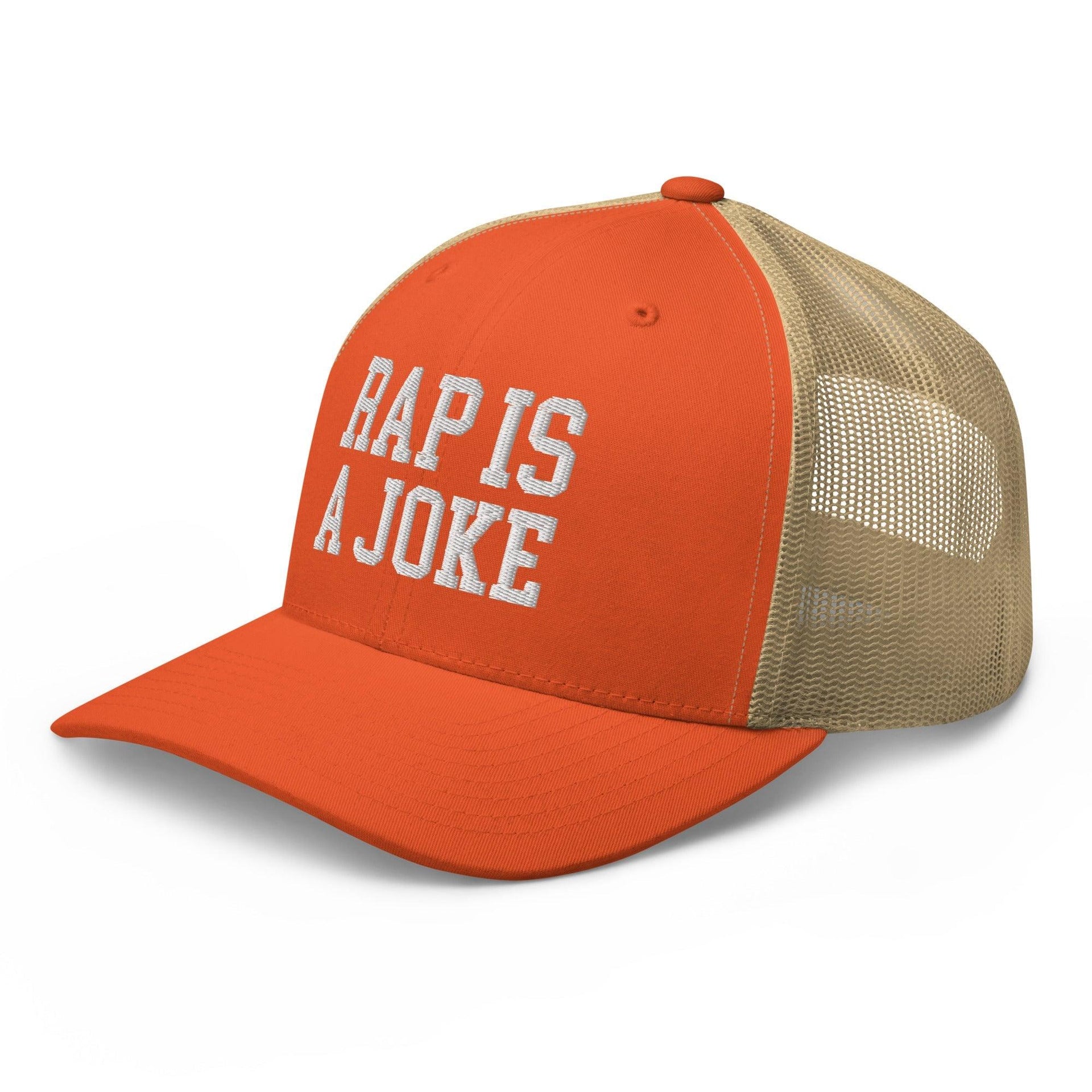 Rap is a Joke Retro Trucker Hat Capital Crowns Funny Trucker Hats