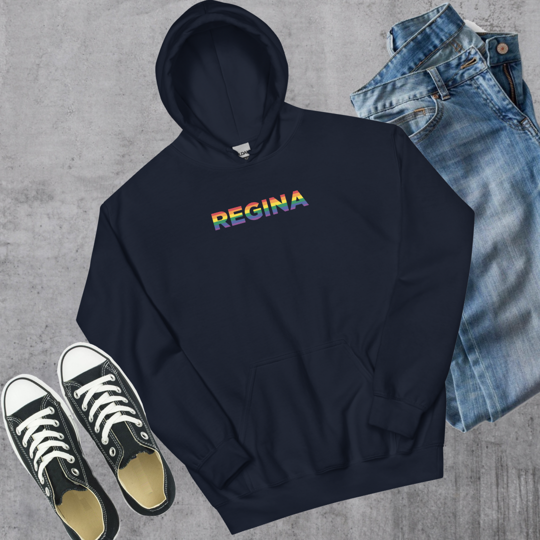 Regina Pride Hoodie Navy Canadian City Apparel