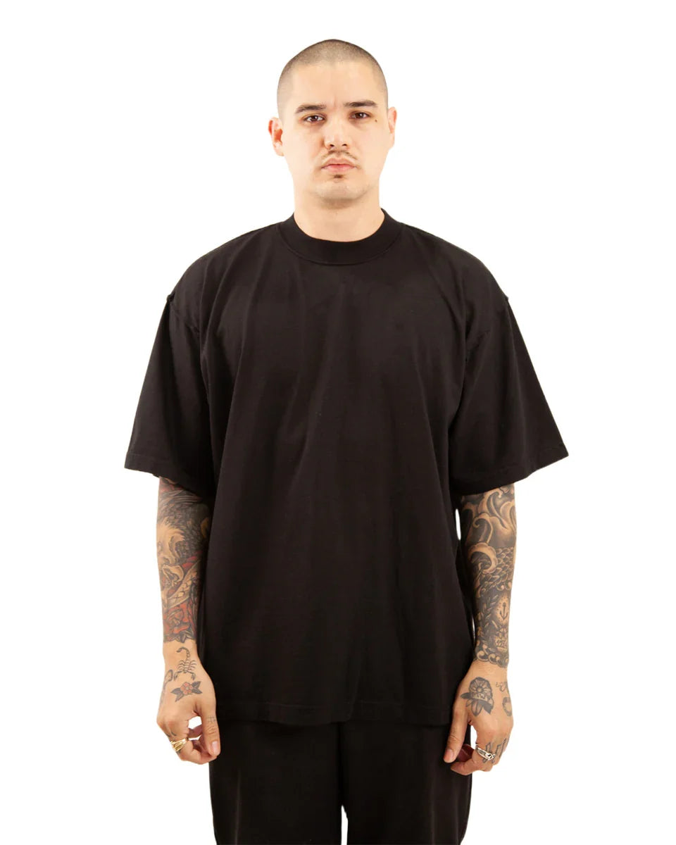 SHAKA WEAR Garment Dye Reverse Tee, Tees, Black