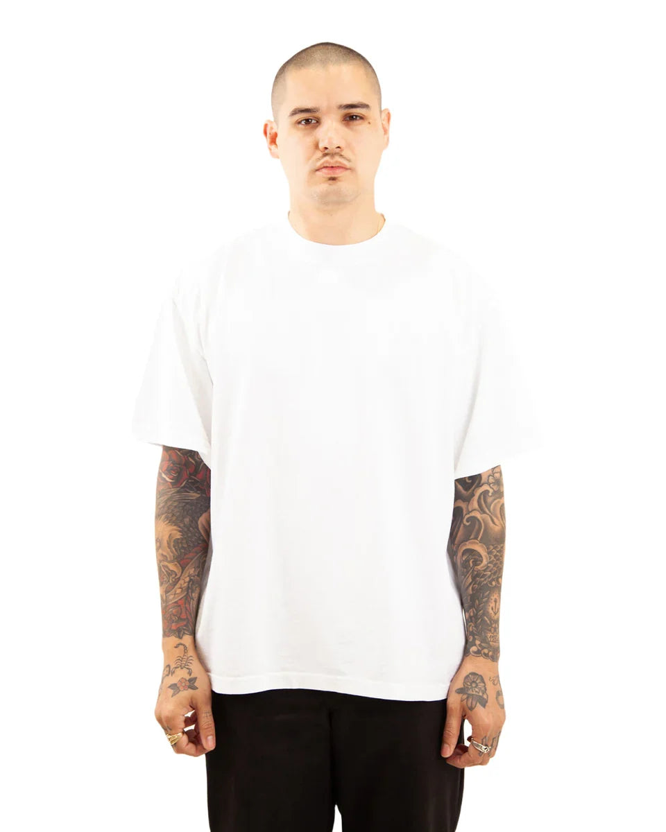 SHAKA WEAR Garment Dye Reverse Tee, Tees, White