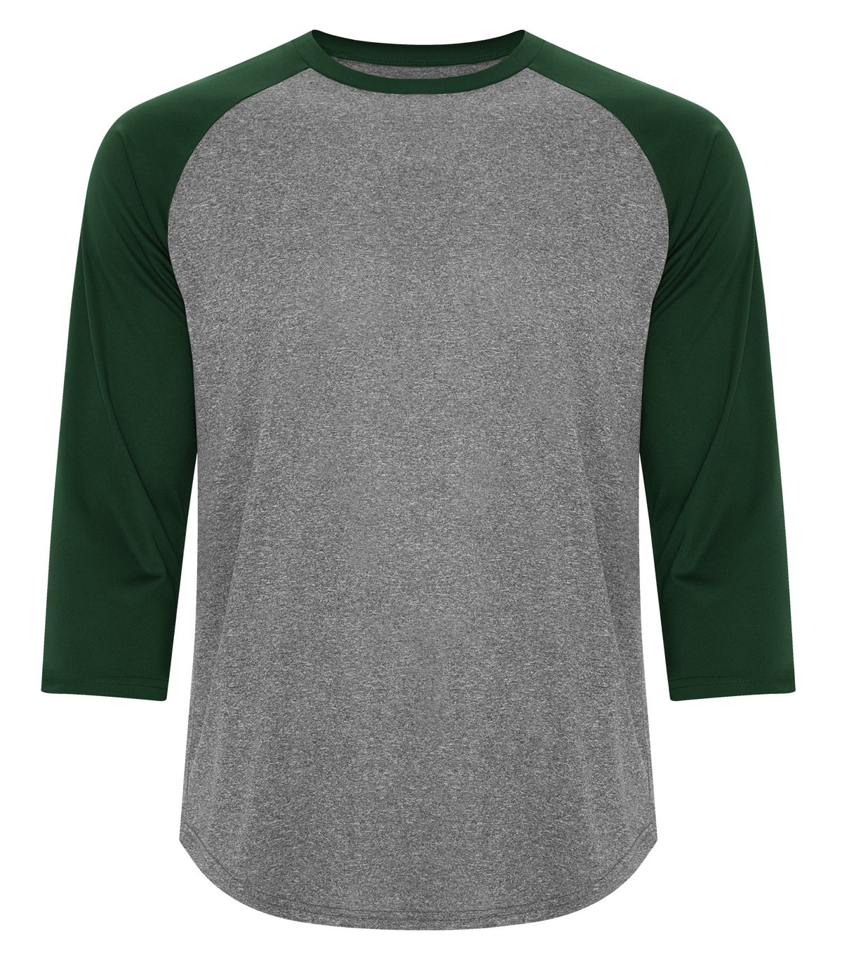 ATC S3526, Pro Team Baseball Jersey, Charcoal Heather/Forest Green