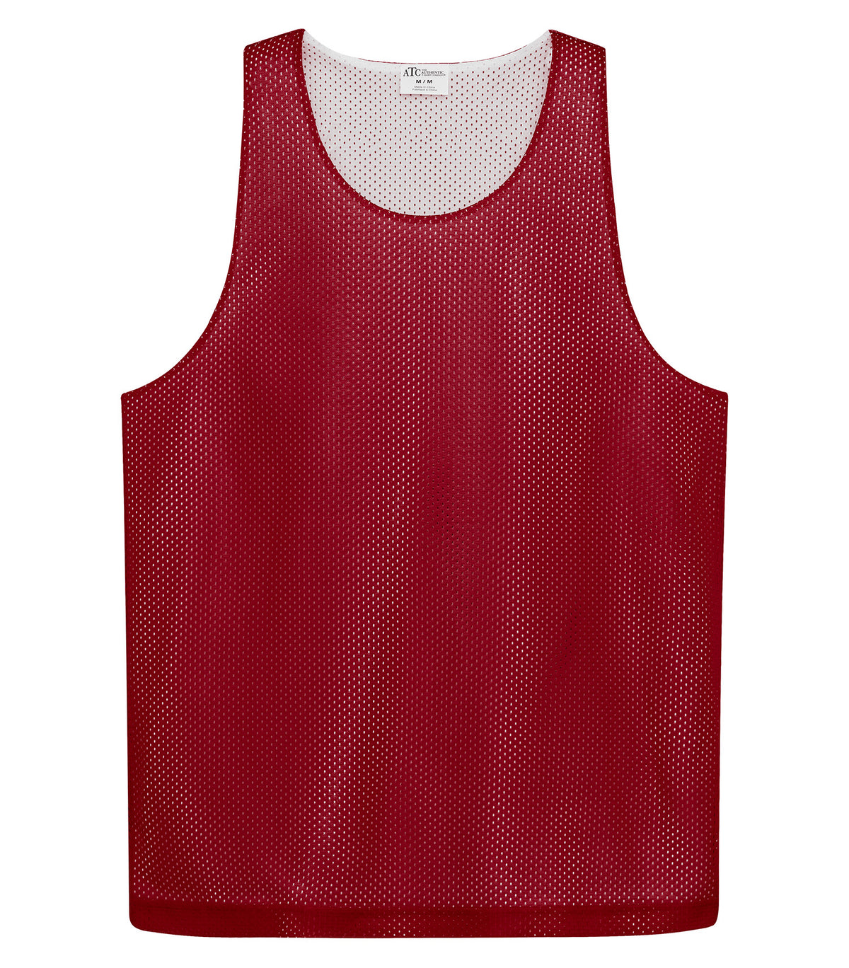 ATC S3535, Pro Club Reversible Mesh Tank Top, Deep Red/White