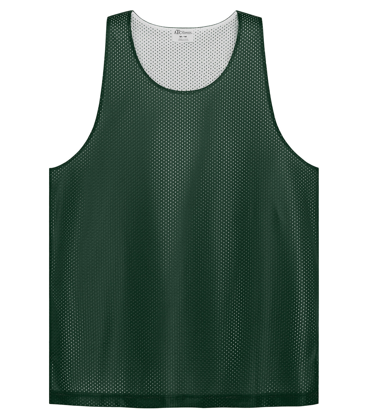 ATC S3535, Pro Club Reversible Mesh Tank Top, Forest Green/White