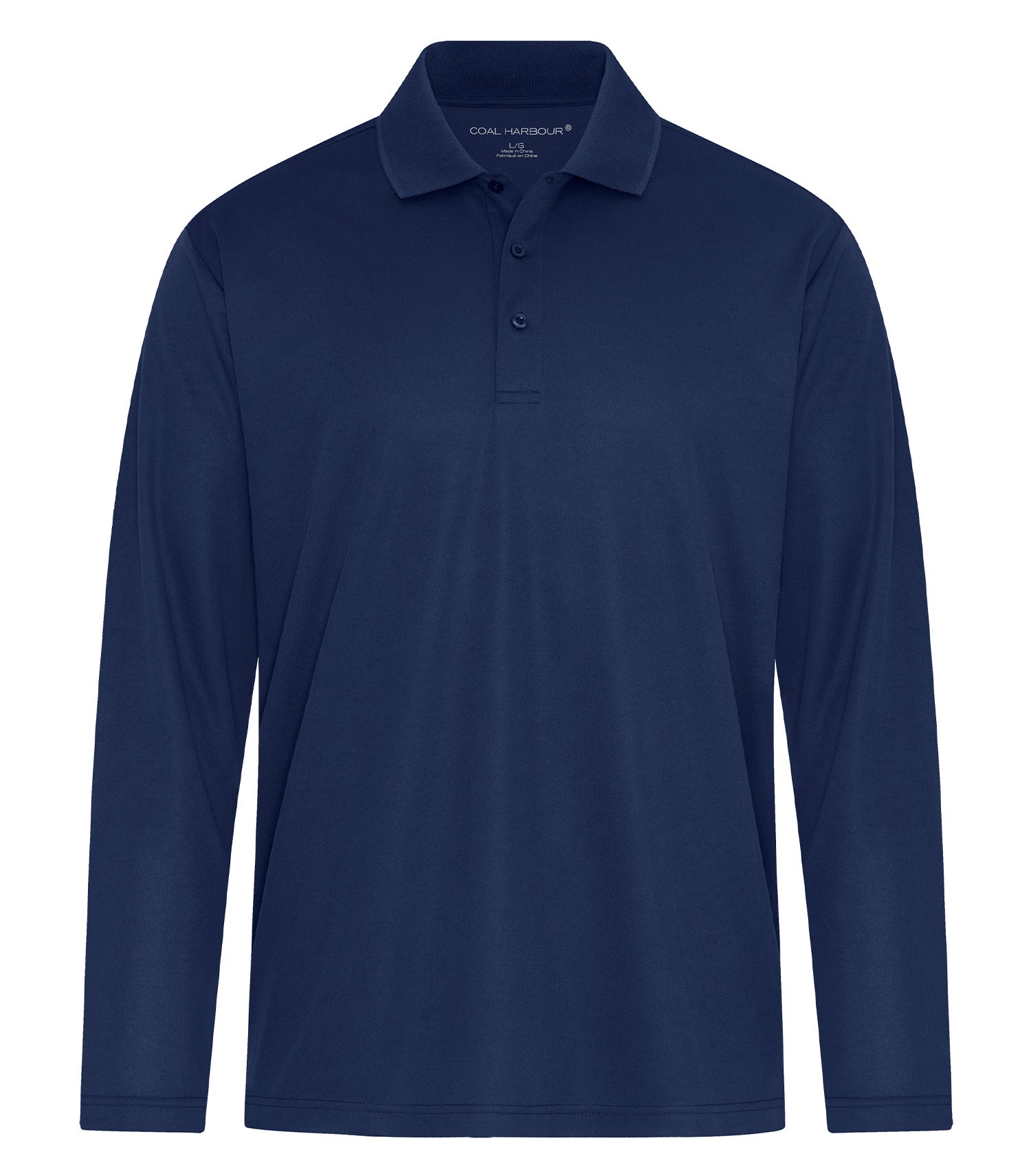 CoalHarbour - COAL HARBOUR® EVERYDAY SNAG RESISTANT LONG SLEEVE POLO. - S365LS True Navy CoalHarbour S365LS