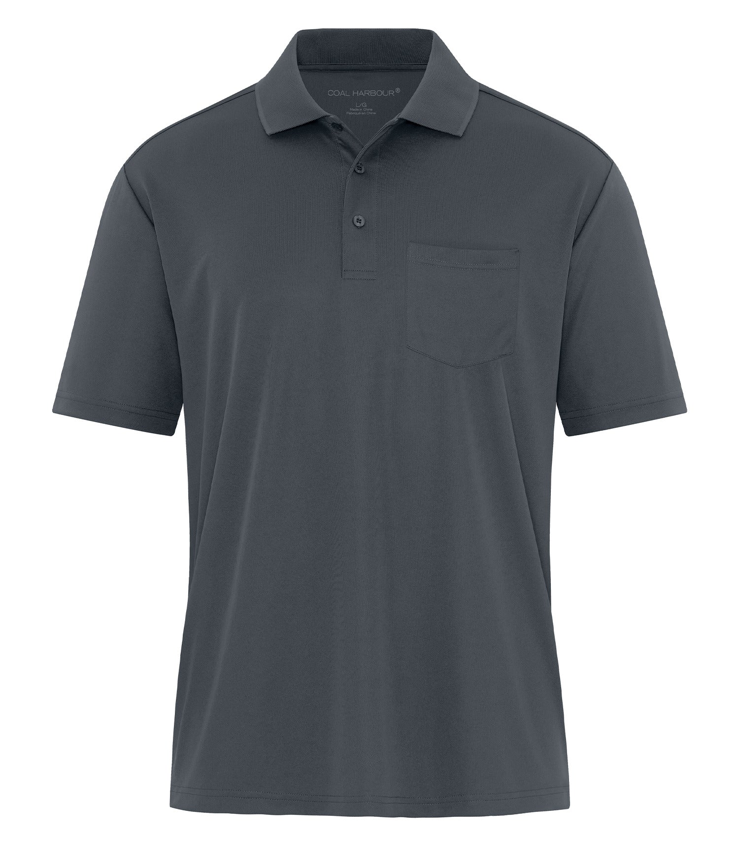 CoalHarbour - COAL HARBOUR® EVERYDAY SNAG RESISTANT POCKET POLO. - S365P Iron Grey CoalHarbour S365P