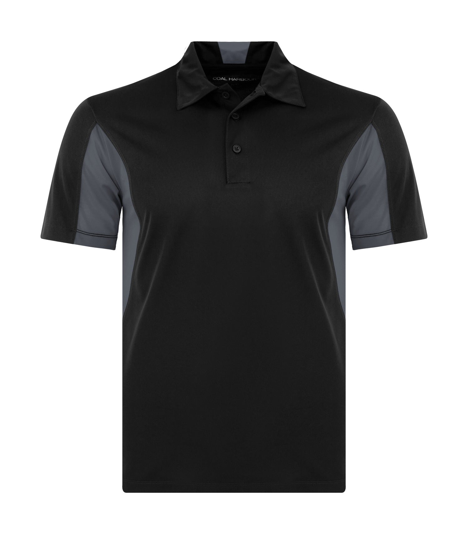 CoalHarbour - COAL HARBOUR® SNAG RESISTANT COLOUR BLOCK POLO. - S4001 Black Iron Grey CoalHarbour S4001