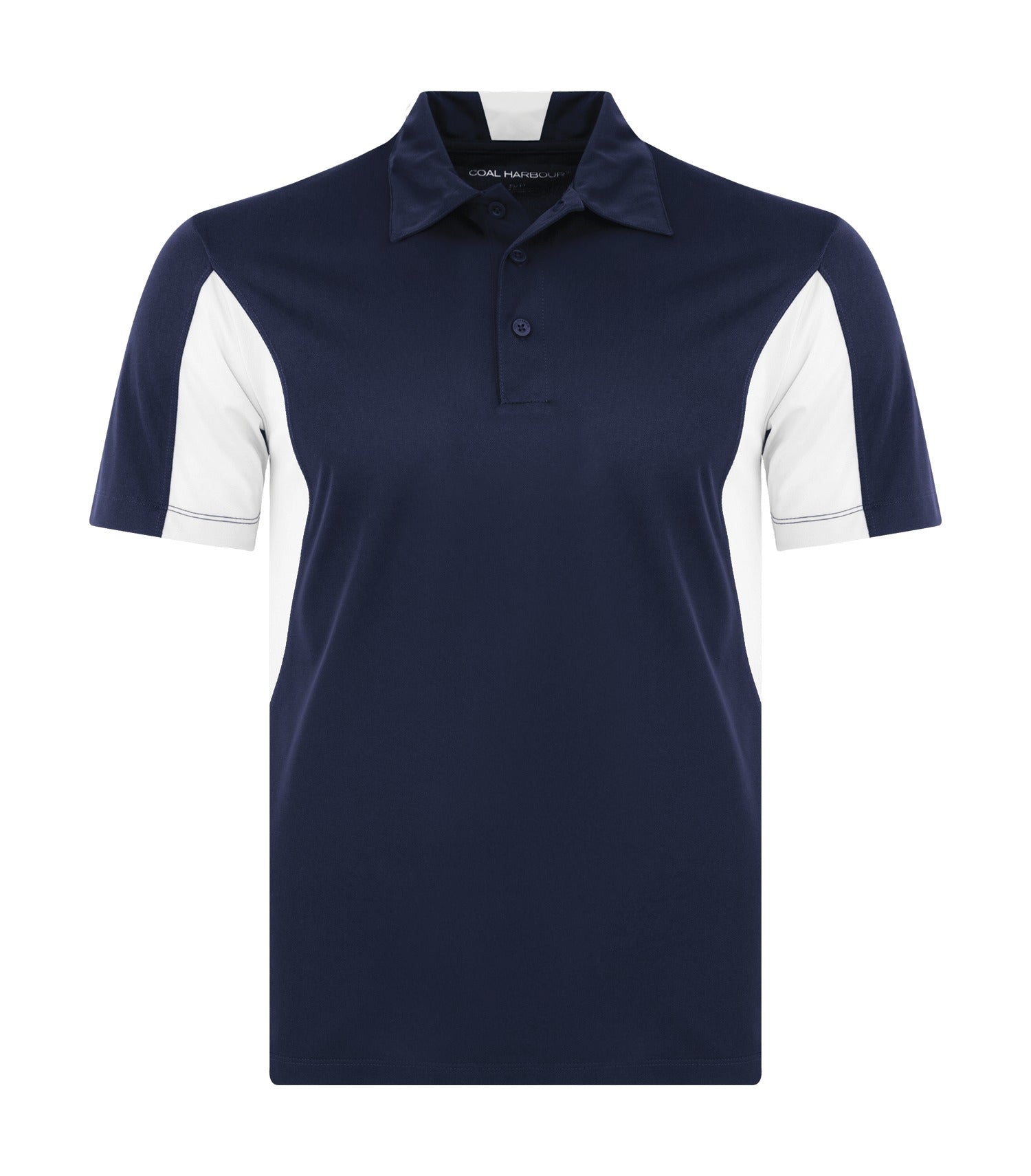 CoalHarbour - COAL HARBOUR® SNAG RESISTANT COLOUR BLOCK POLO. - S4001 True Navy White CoalHarbour S4001