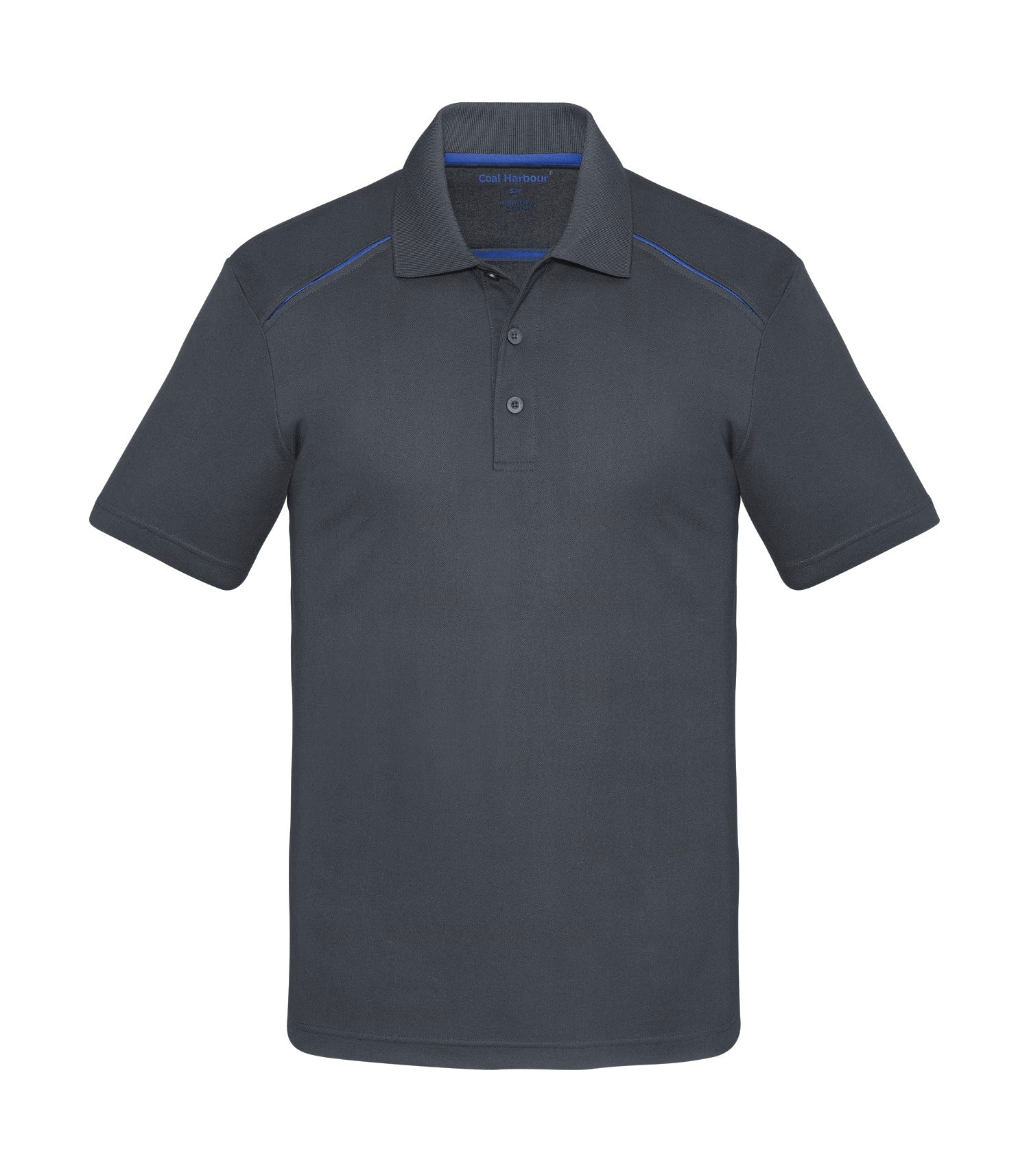 CoalHarbour - COAL HARBOUR® SNAG RESISTANT CONTRAST INSET POLO. - S4002 Iron Grey Royal CoalHarbour S4002